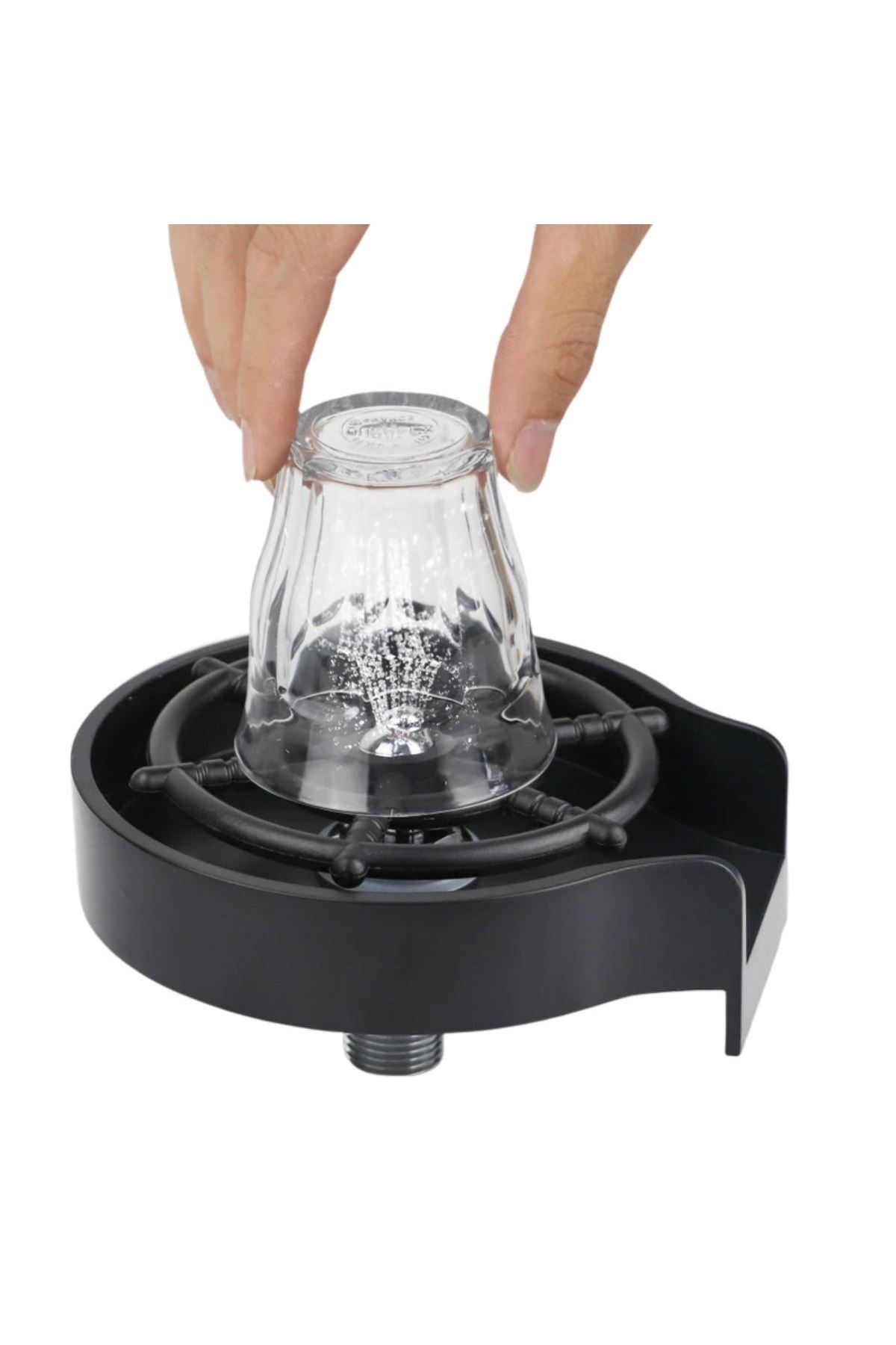 TBL Dekor® Yüksek Basınçlı Otomatik Bardak Yıkama Aparatı Mutfak Lavaboları İçin Hızlı Kupa Durulayıcı