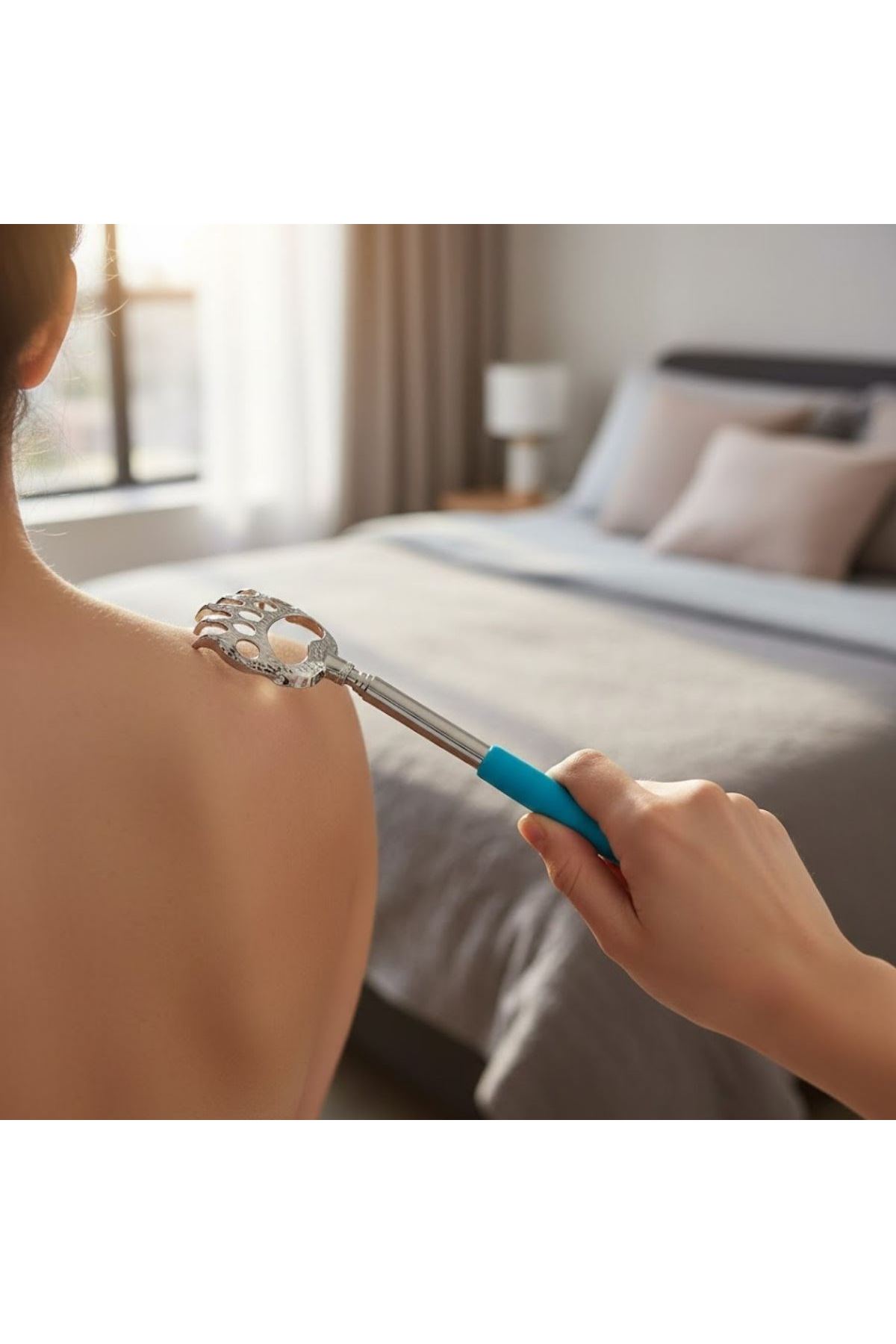 TBL Dekor® Pratik Kolay Teleskopik Metal Sırt Kaşıma Kaşağı Aleti Aparatı