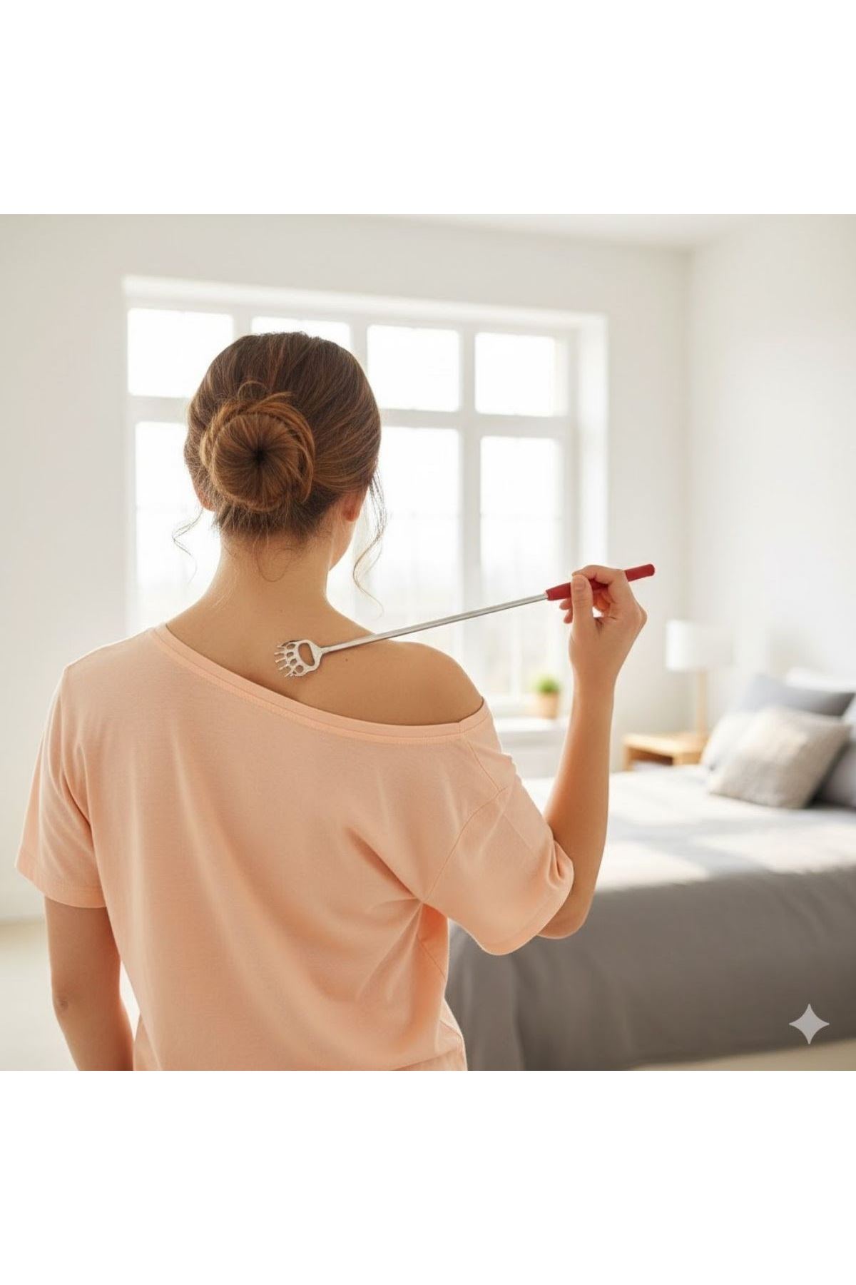 TBL Dekor® Pratik Kolay Teleskopik Metal Sırt Kaşıma Kaşağı Aleti Aparatı