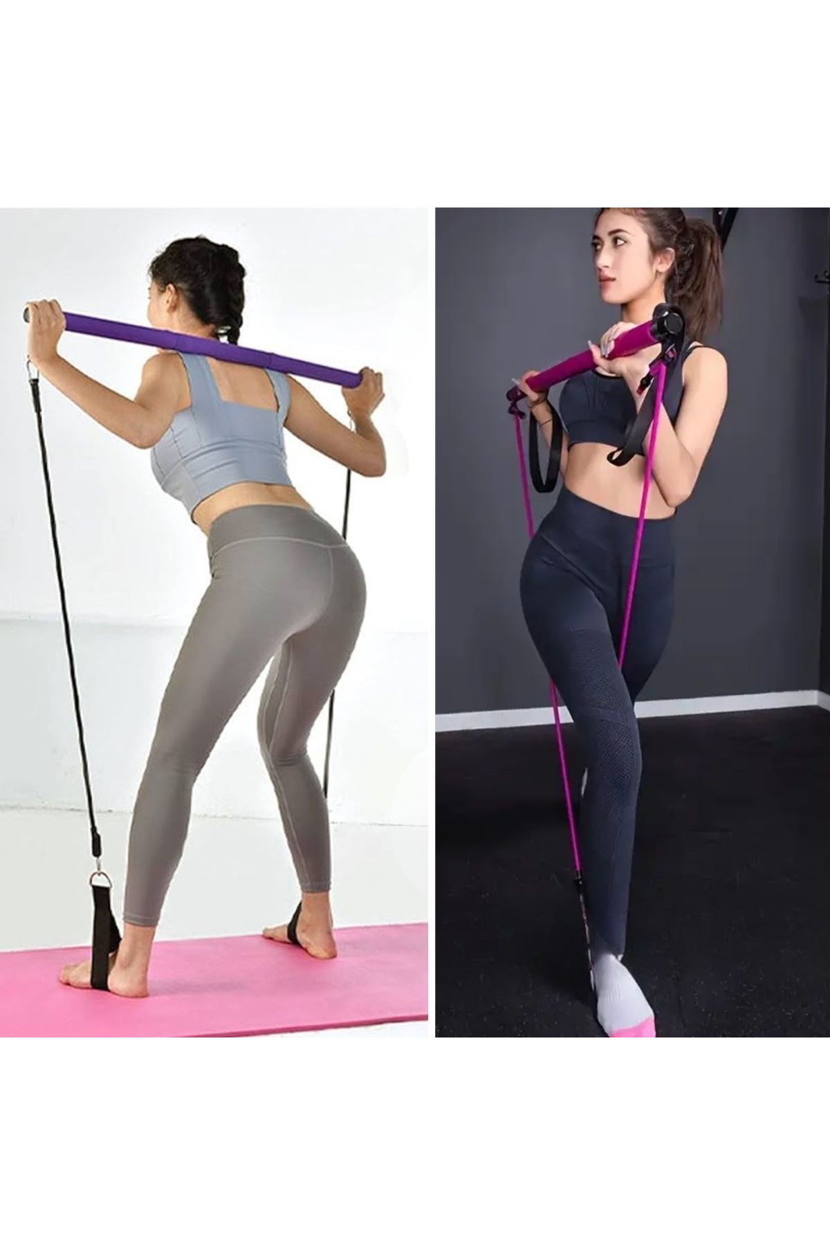 TBL Dekor® Jimnastik Çubuğu Plates Barı Taşınabilir Spor Ve Egzersiz Aleti