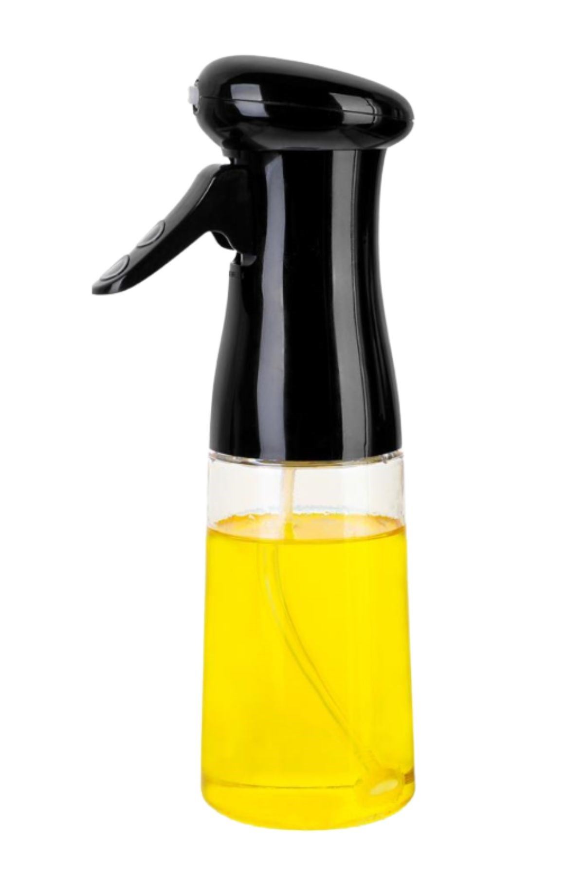 TBL Dekor®  Çok Amaçlı Cam Şişe Püskürtmeli Dağıtıcı Yağdanlık Limonluk Sirke Sosluk Spreyi Siyah