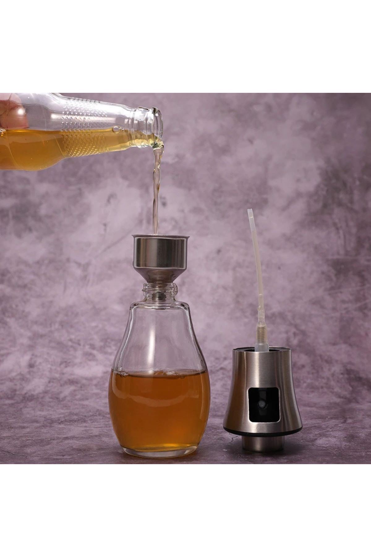TBL Dekor® Çok Amaçlı Spreyli Sızdırmaz Cam Şişe Yağdanlık Limon Sirke Sos Püskürtücü Dağıtıcı Sprey