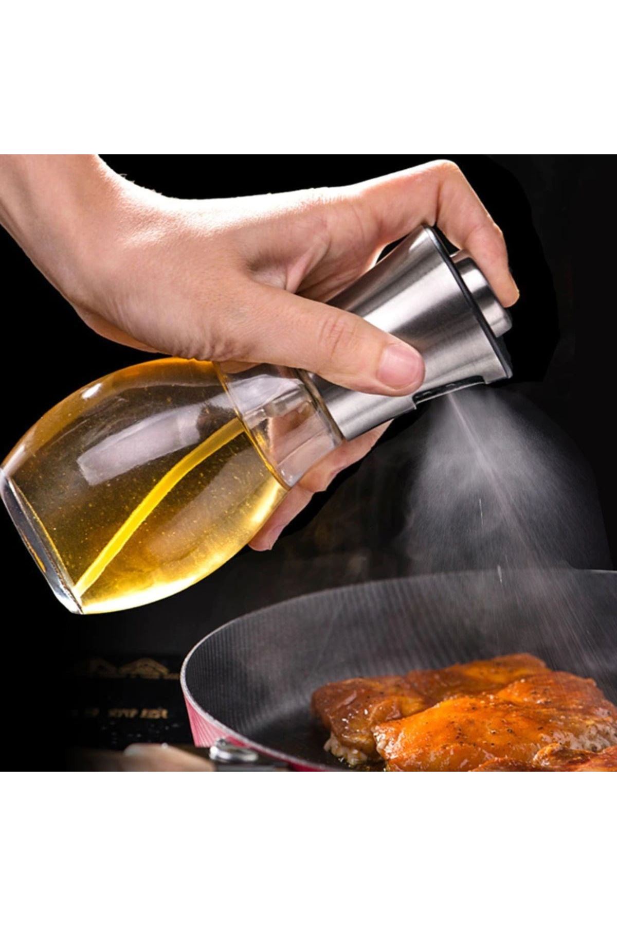 TBL Dekor® Çok Amaçlı Spreyli Sızdırmaz Cam Şişe Yağdanlık Limon Sirke Sos Püskürtücü Dağıtıcı Sprey