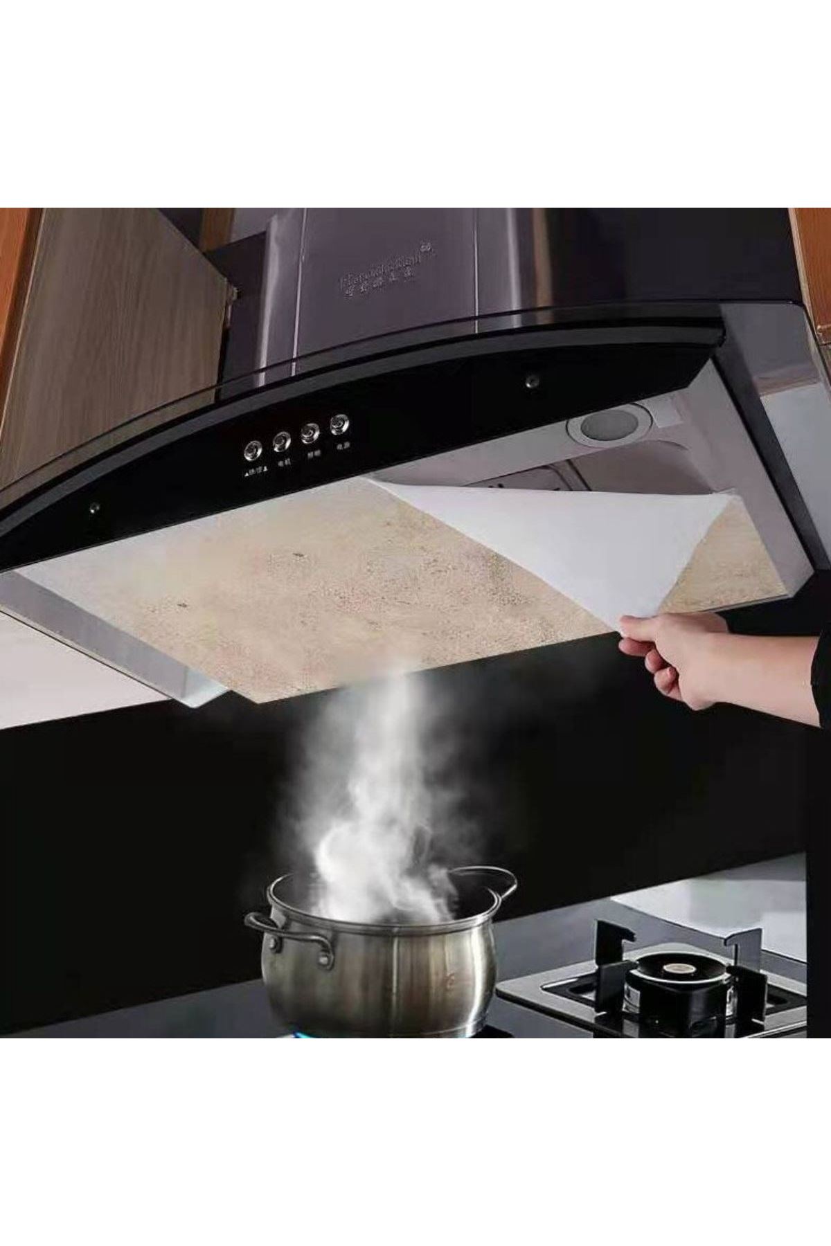 TBL Dekor® 2li Yağ Emici Duman Önleyici Pratik Mutfak Davlumbaz Koruyucu Dayanıklı Yedek Filtre 45x90cm