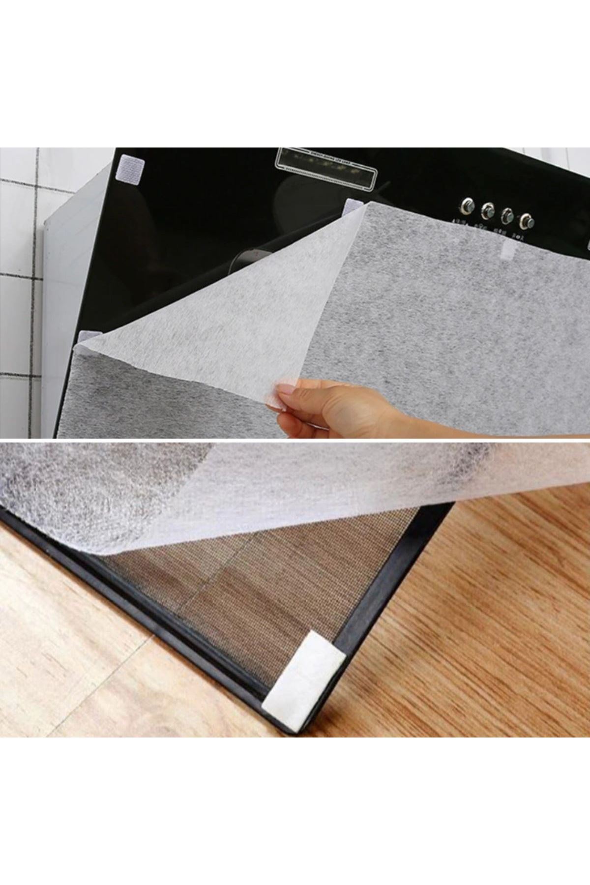TBL Dekor® 2li Yağ Emici Duman Önleyici Pratik Mutfak Davlumbaz Koruyucu Dayanıklı Yedek Filtre 45x90cm