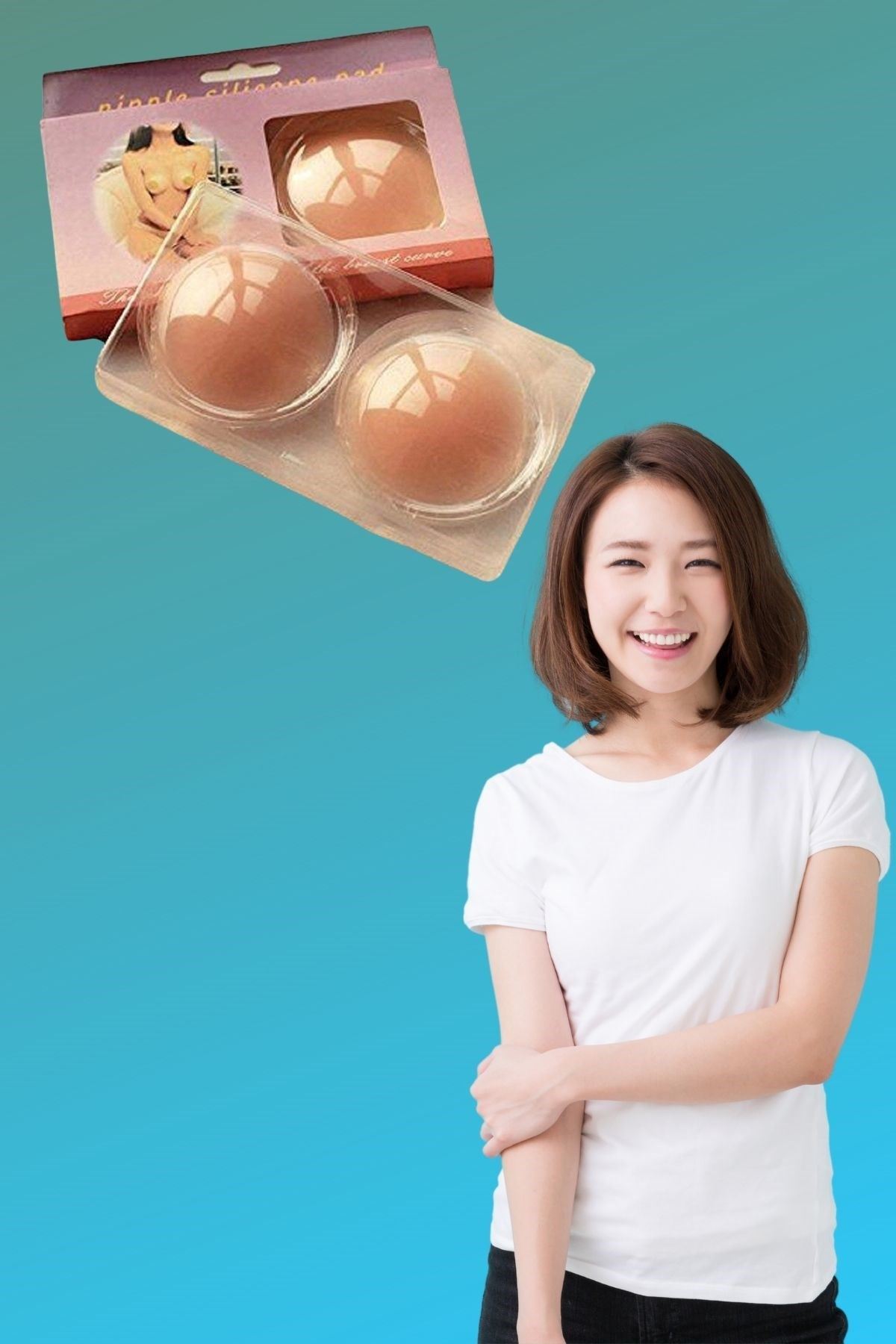 TBL Dekor® Silikon Göğüs Ucu Kapatıcı Gizleyici Bant Aparat  Nipple Pad