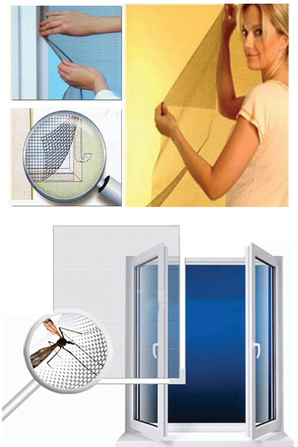 TBL Dekor® Tüm Cam Pencere Kapılara Uyumlu Tek Kanat Pencere Sinekliği