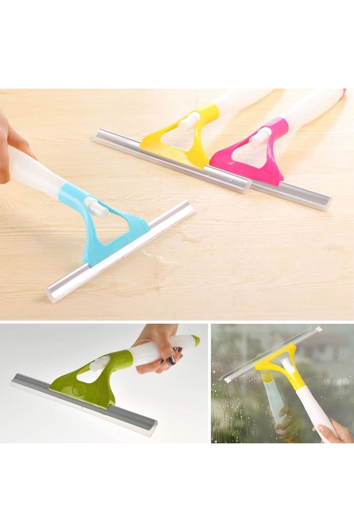 TBL Dekor® Pratik Spreyli Cam Sil Pencere Ayna Tezgah Duşakabin Temizleyici Püskürtmeli Silme Aparatı