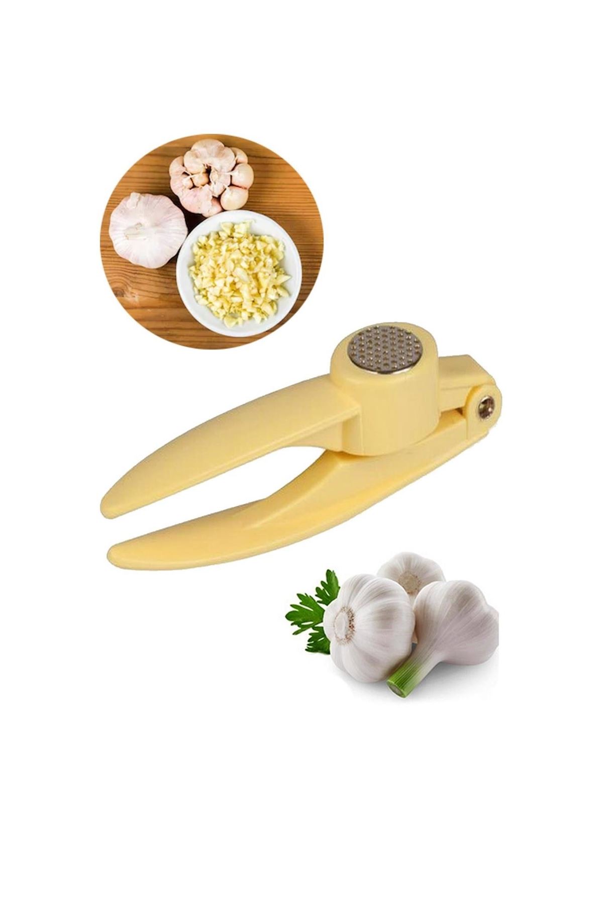 TBL Dekor® Pratik Kolay Yıkanabilir Sarımsak Ezme Aparatı Sarımsak Ezici Pres