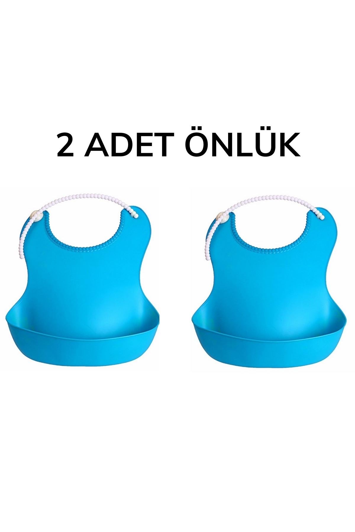 TBL Dekor® Çocuk Bebek Mama Önlüğü Dökülme Engelleyici Bükülebilir Mavi