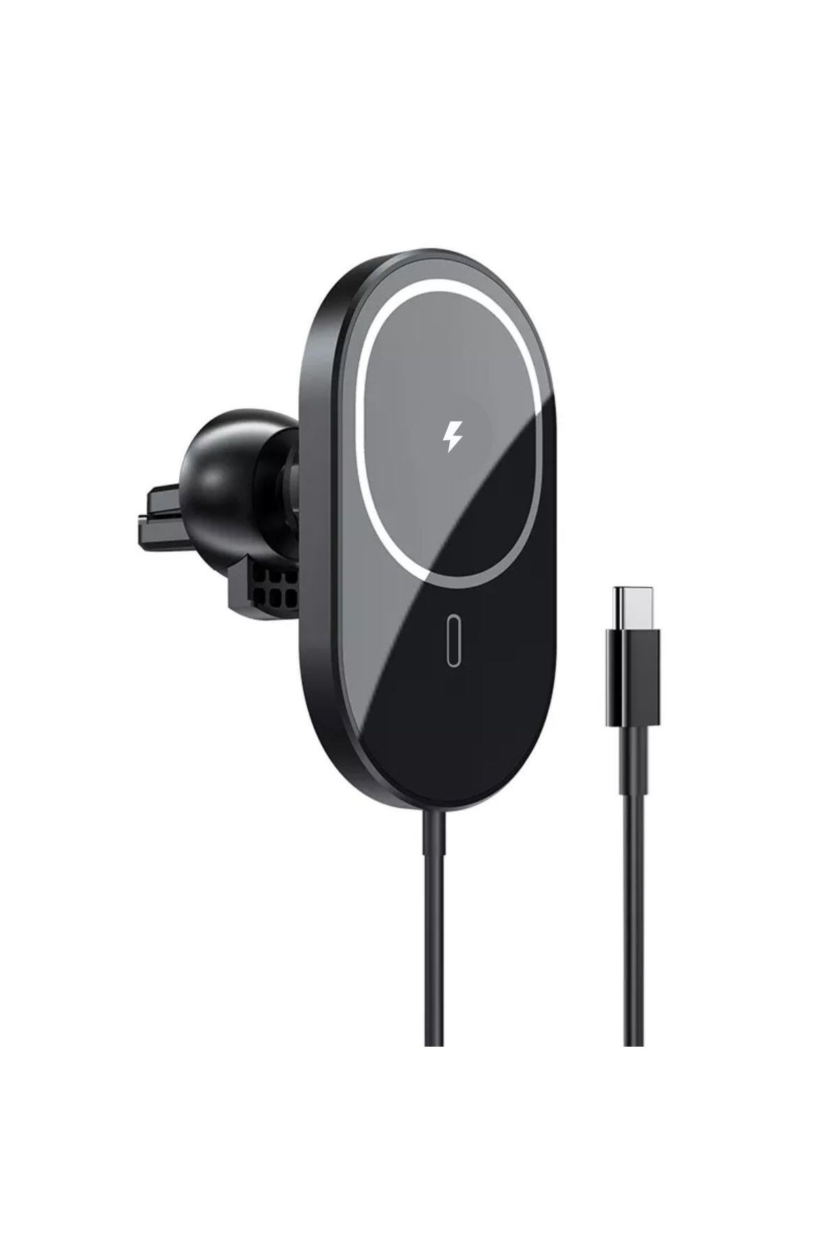 TBL Dekor® 15w Mıknatıslı Takılabilen Hızlı Şarj Tüm Cihaz Ve Araçlara Uyumlu Araç İçi Şarj Cihazı