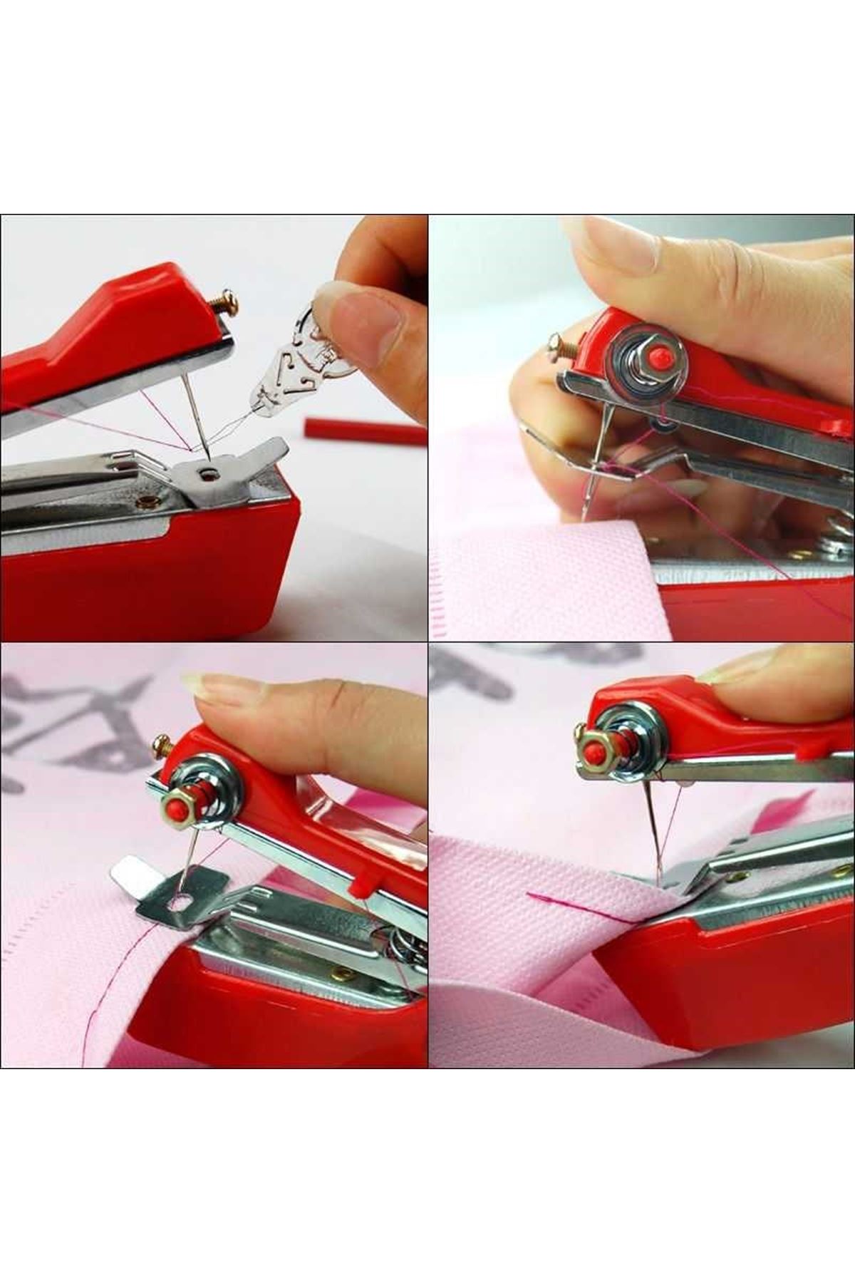 TBL Dekor® Spring Come Mini Kolay Seyehat ve Ev Tipi El Dikiş Dikme Makinası