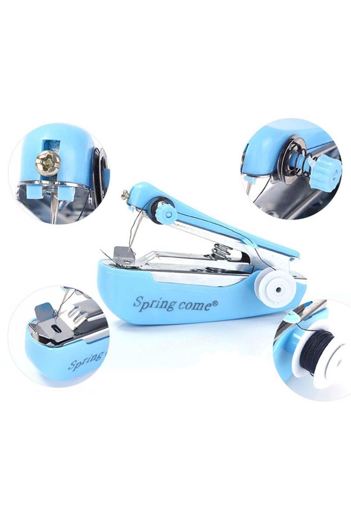 TBL Dekor® Spring Come Mini Kolay Seyehat ve Ev Tipi El Dikiş Dikme Makinası