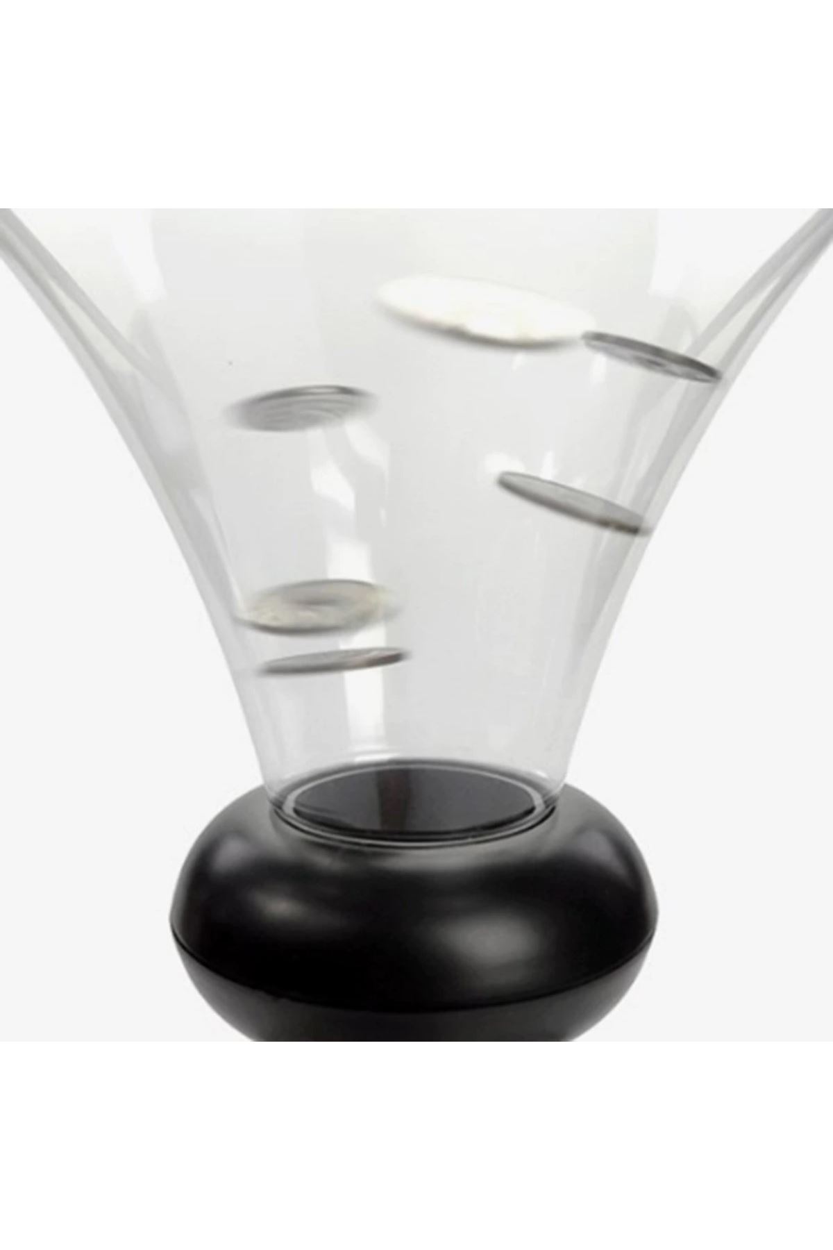 TBL Dekor® Eğlenceli Huni Şeklinde İlginç Şeffaf Para Biriktirme Kumbarası