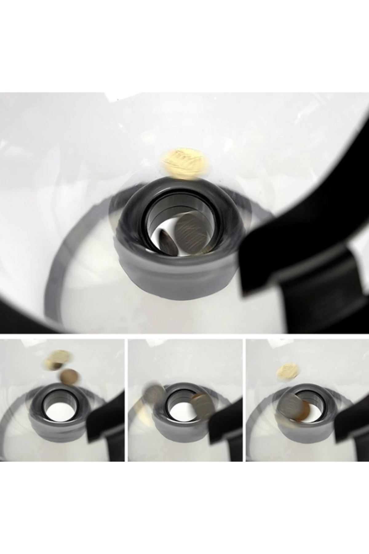 TBL Dekor® Eğlenceli Huni Şeklinde İlginç Şeffaf Para Biriktirme Kumbarası