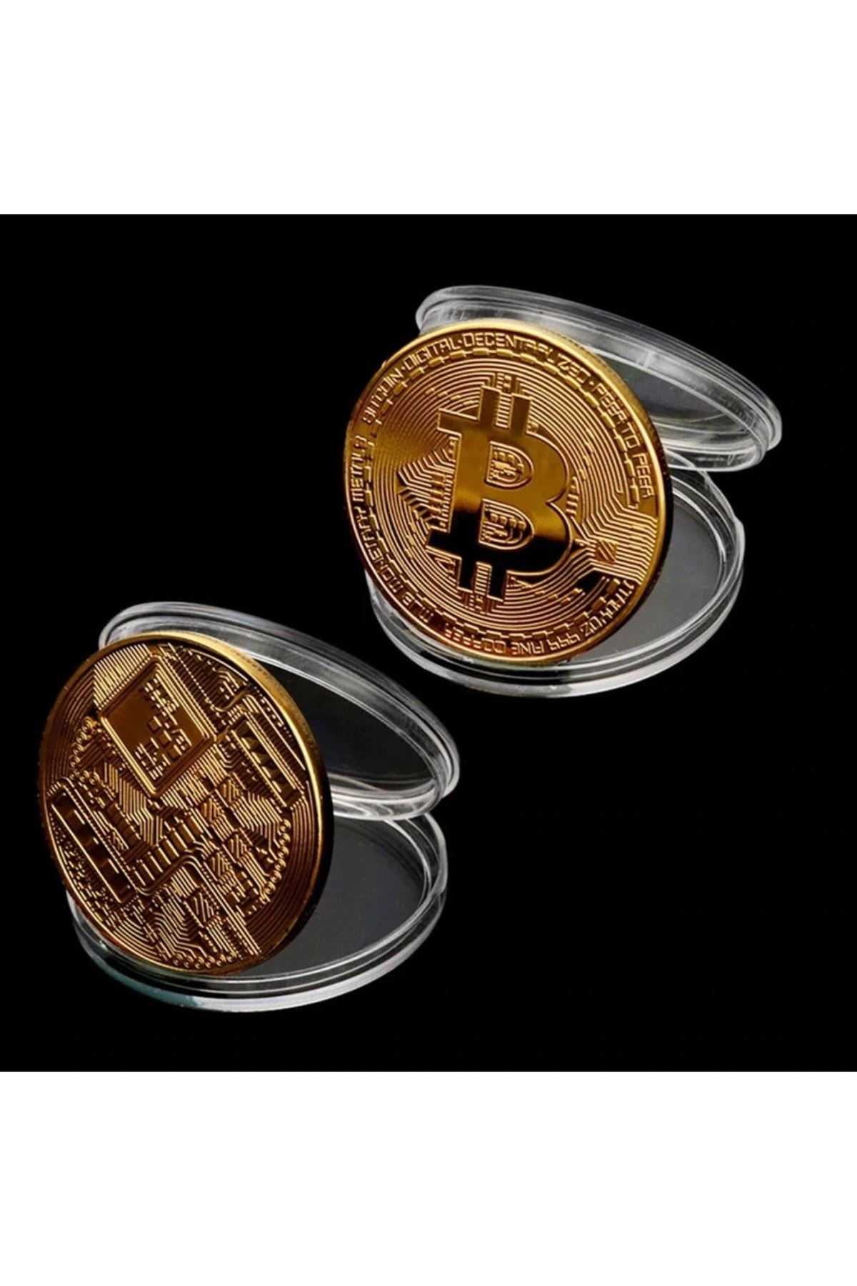 TBL Dekor® Bitcoin Madeni Hatıra Parası Madeni Bitcoin Hediye Sikke Para