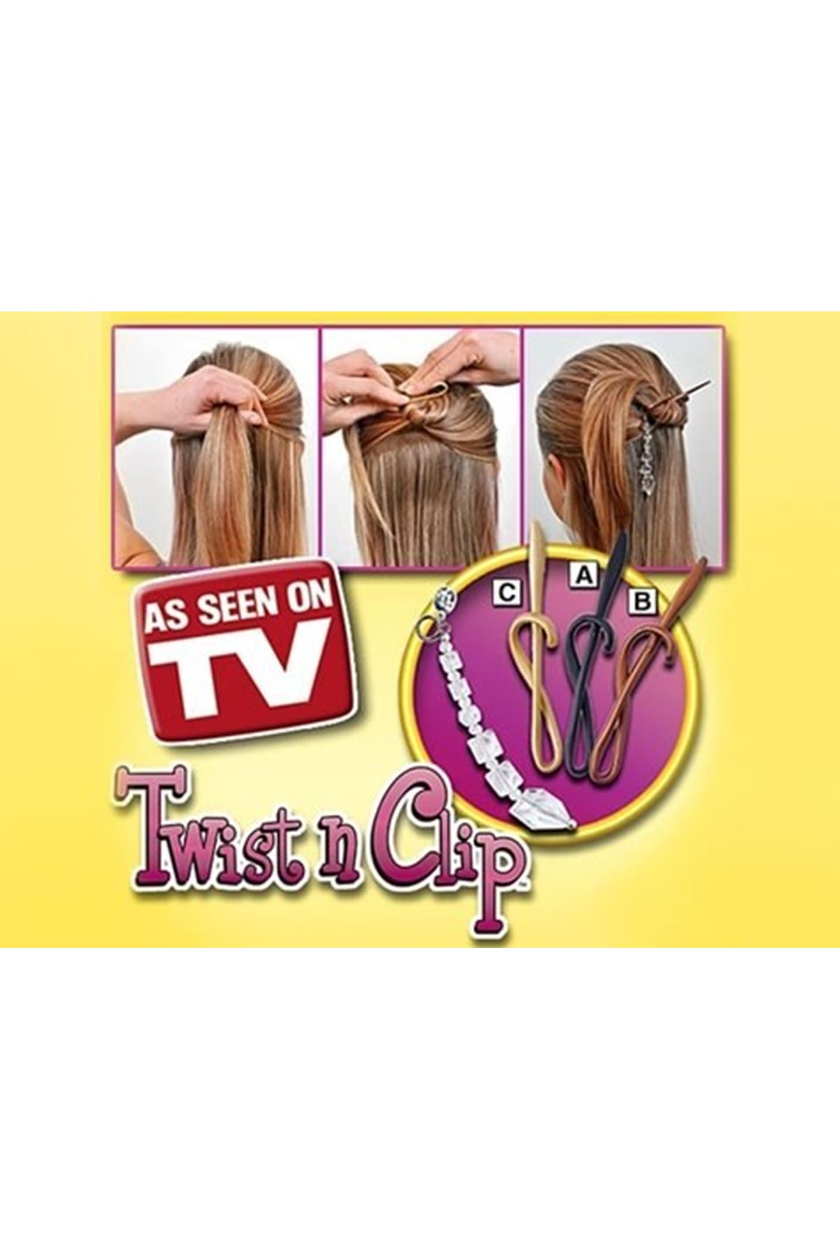 TBL Dekor® Kolay Saç Toplama Örgü Yapma Tokası Saç Şekillendirme Seti