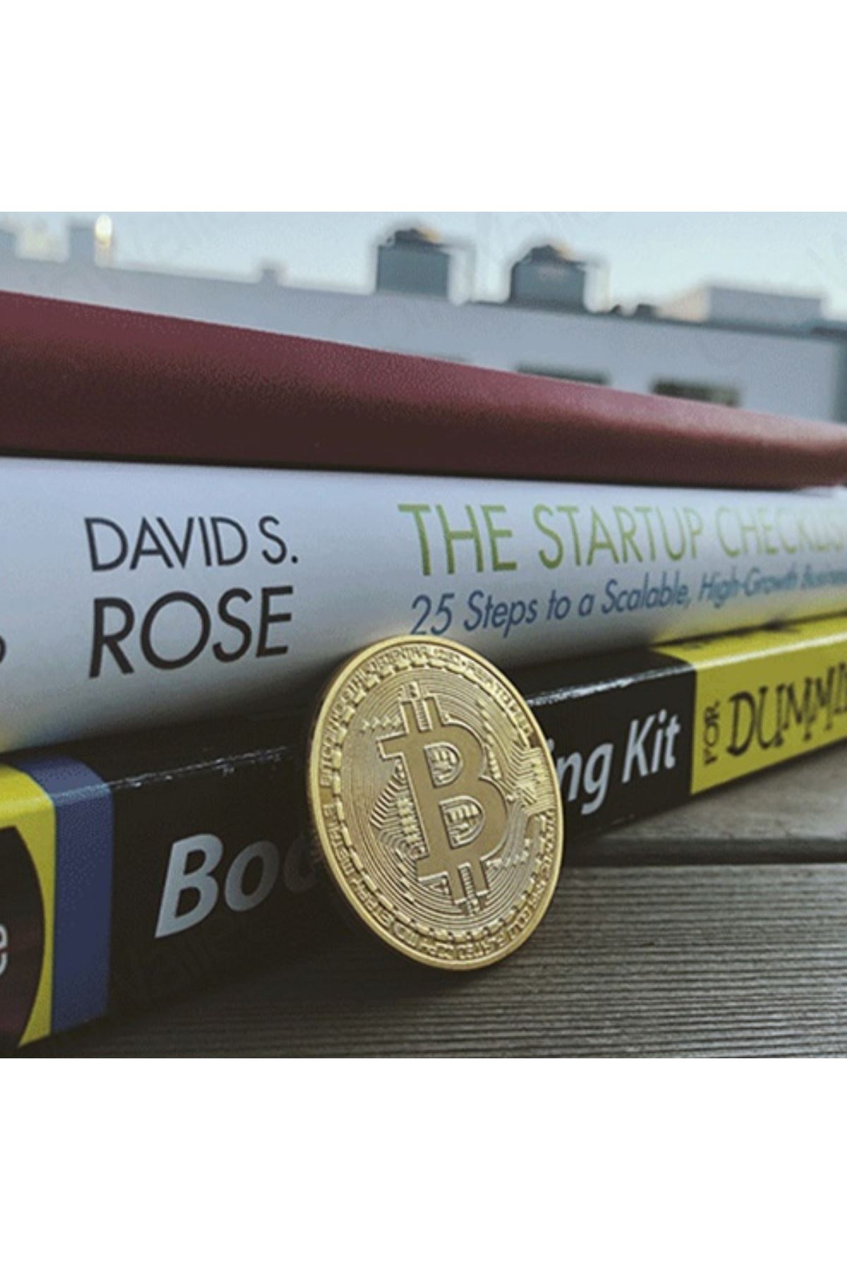 TBL Dekor® Bitcoin Madeni Hatıra Parası Madeni Bitcoin Hediye Sikke Para