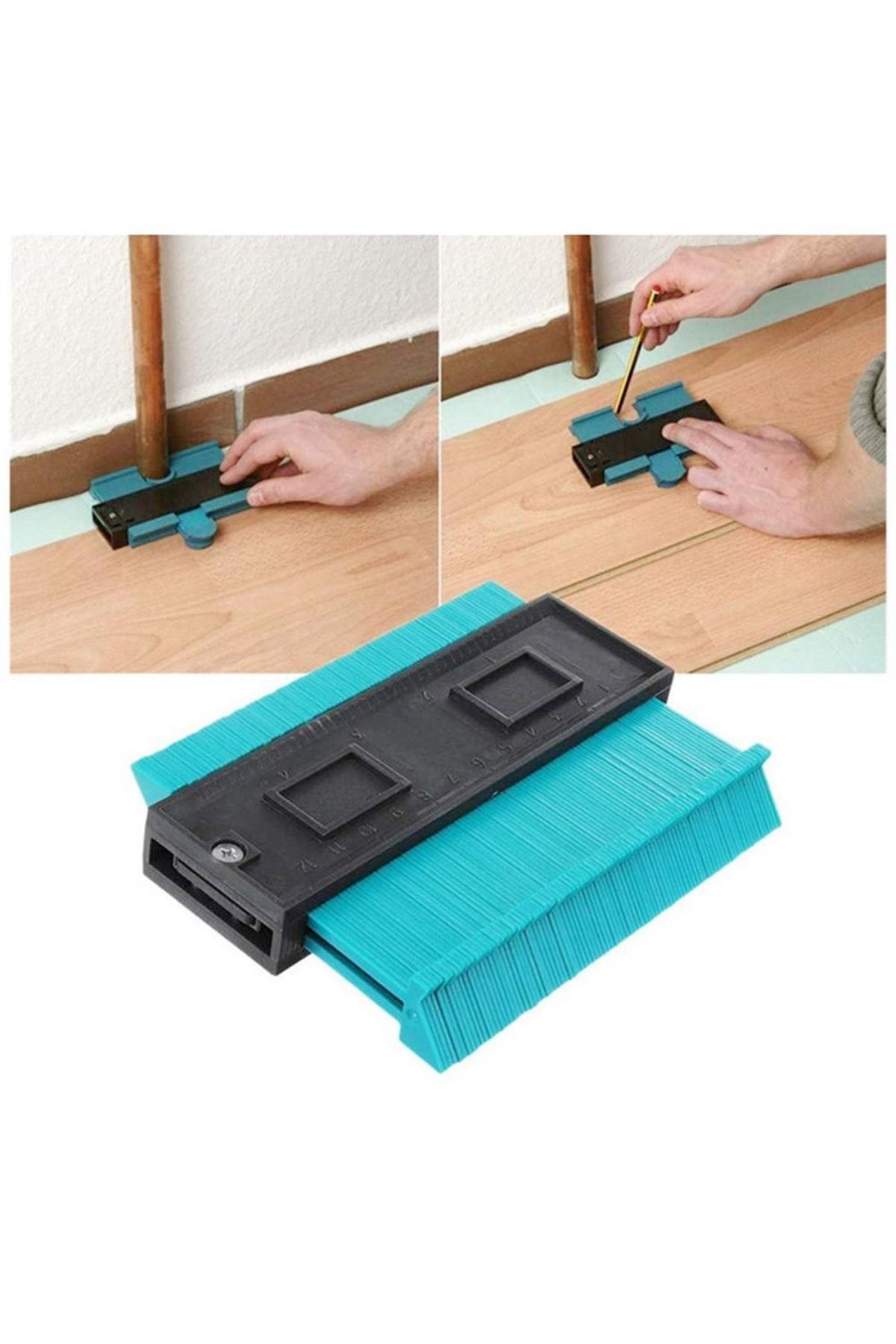 TBL Dekor® Çok Fonksiyonlu Plastik Kontur Ölçüm Cihazı Ahşap Fayans Şekillendirme Kalıbı