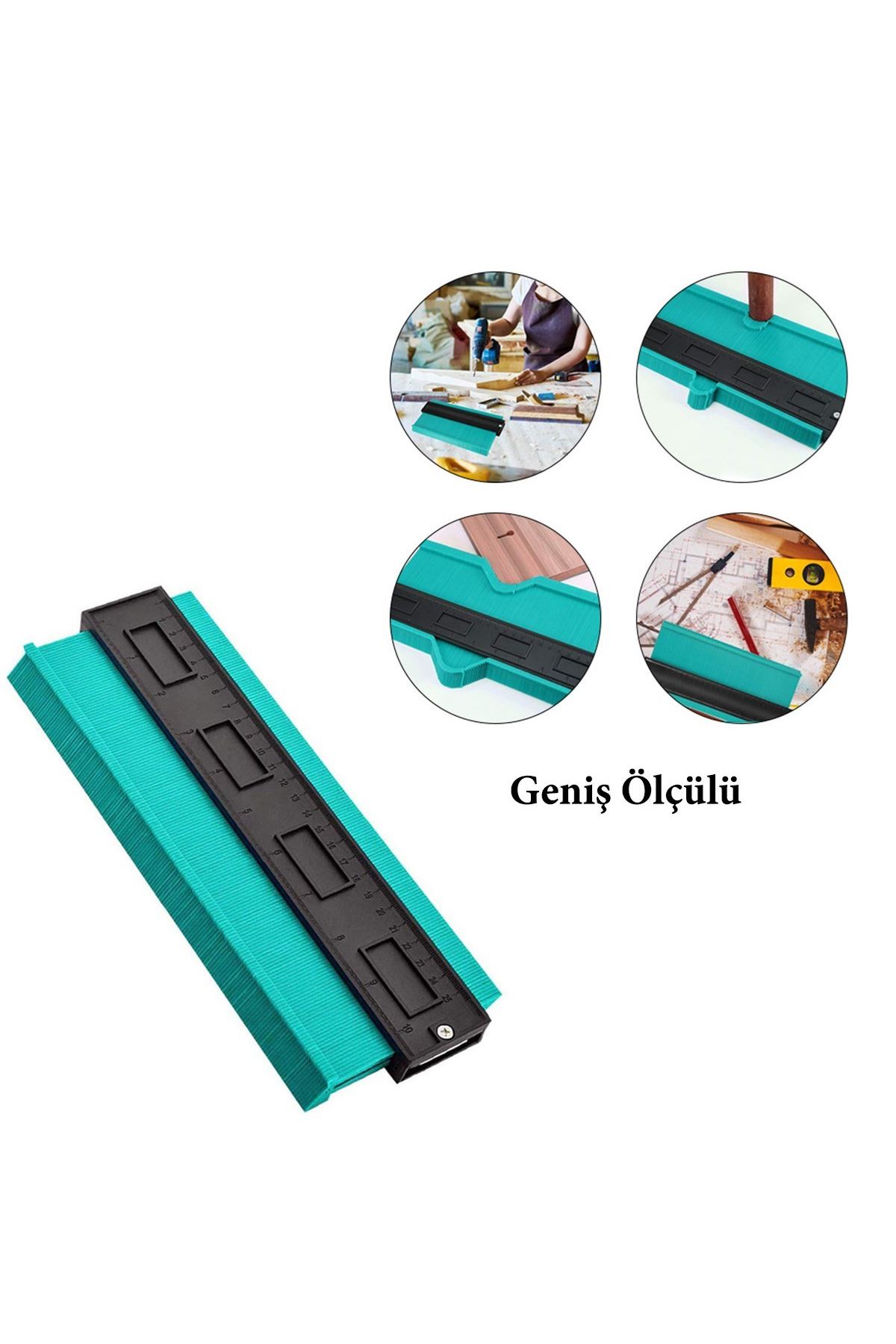 TBL Dekor® Çok Fonksiyonlu Plastik Kontur Ölçüm Cihazı Ahşap Fayans Şekillendirme Kalıbı