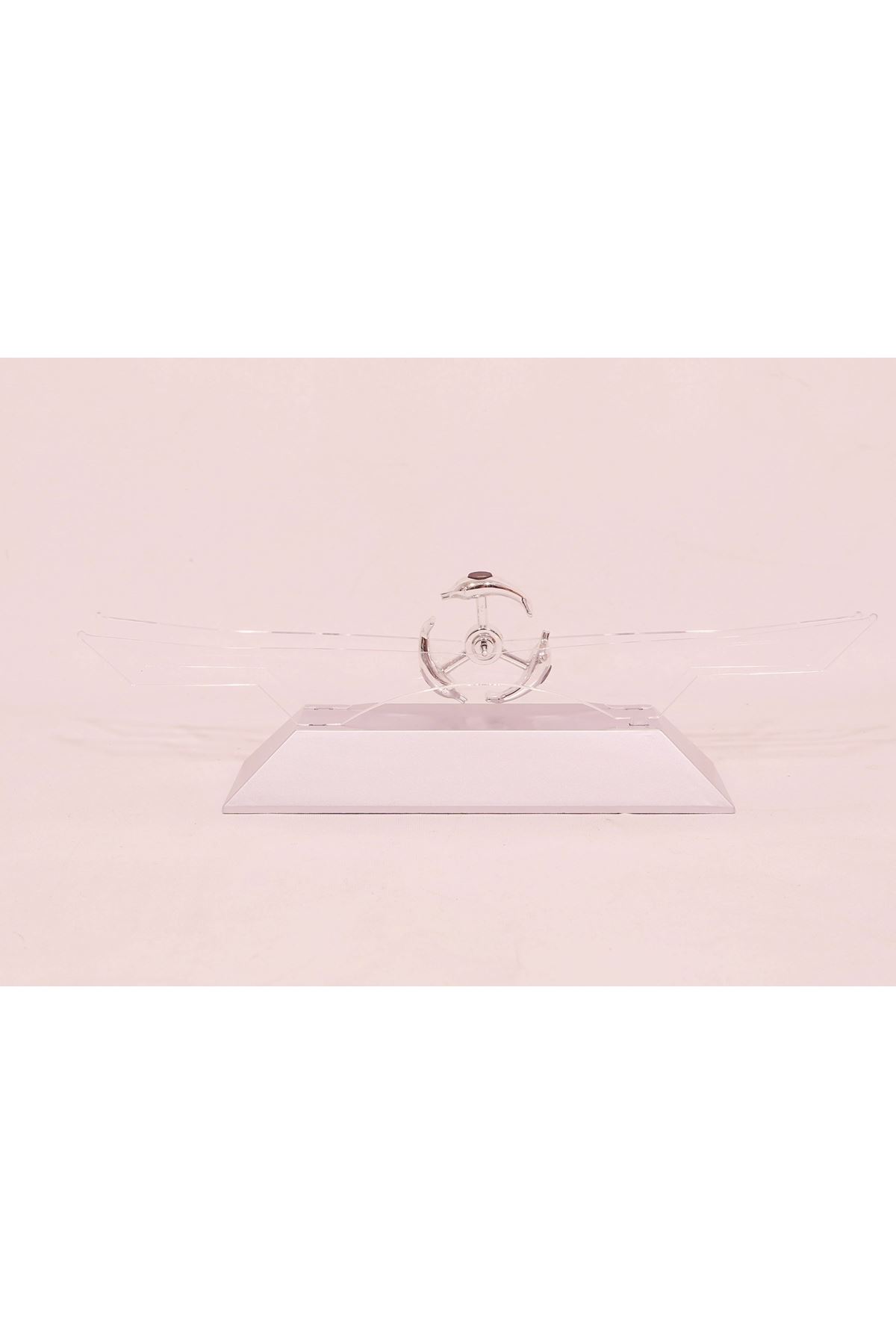 TBL Dekor® Dekoratif Masa Üstü Obje Manyetik Kinetik Orbital Dönen Yunuslar