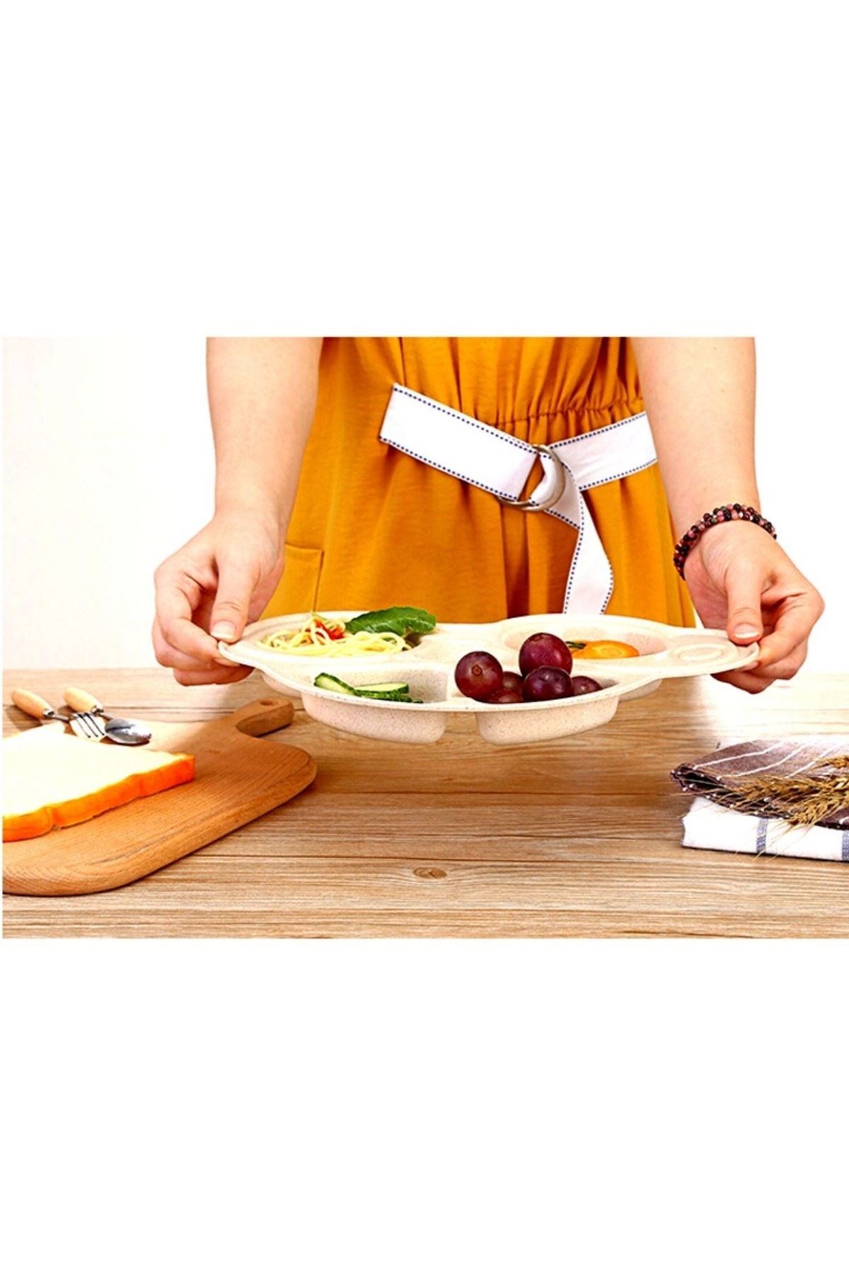 TBL Dekor® Bebekler İçin Araba Şeklinde Sevimli Mama Tabağı Çocuk Tabldot