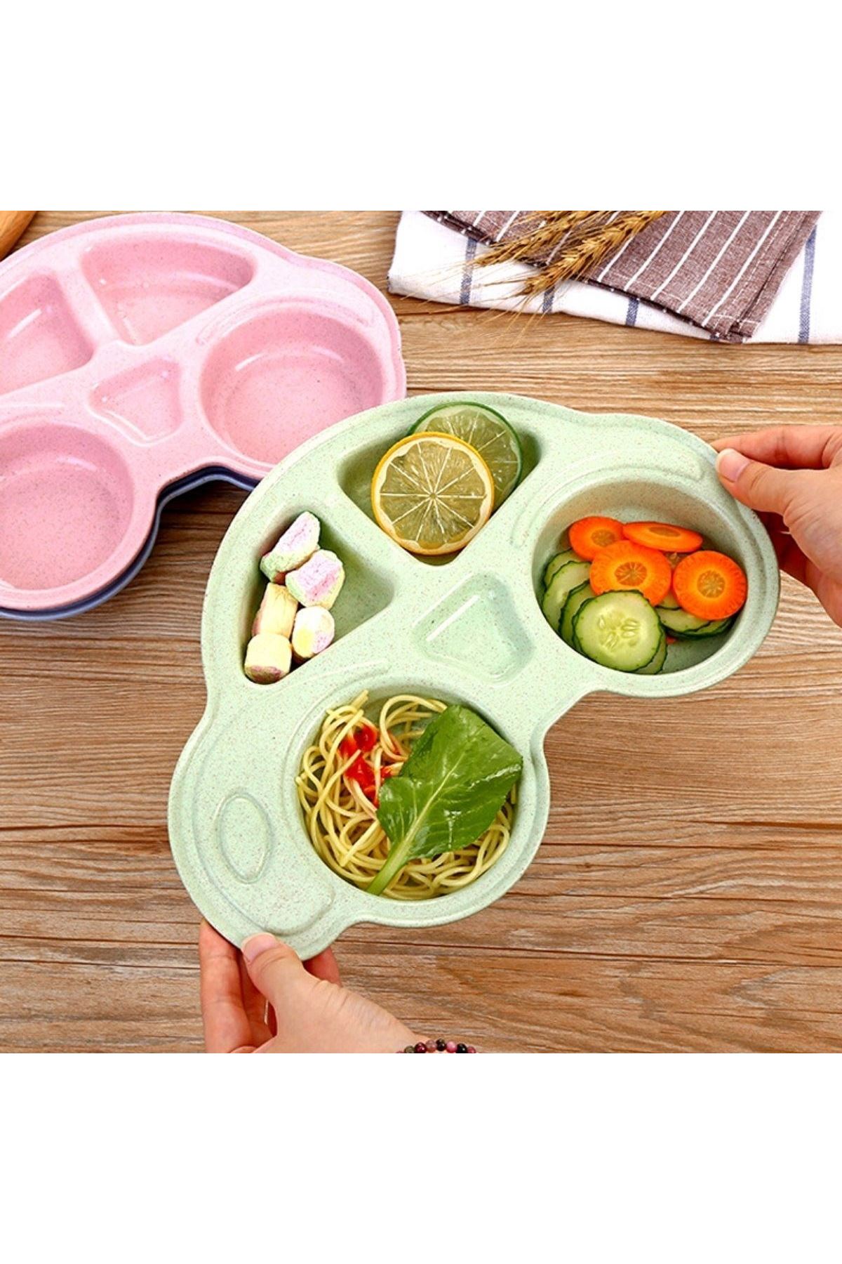 TBL Dekor® Bebekler İçin Araba Şeklinde Sevimli Mama Tabağı Çocuk Tabldot