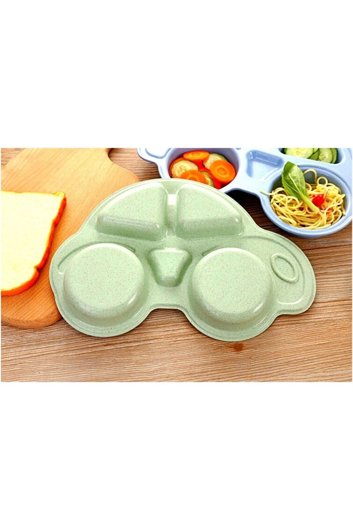 TBL Dekor® Bebekler İçin Araba Şeklinde Sevimli Mama Tabağı Çocuk Tabldot