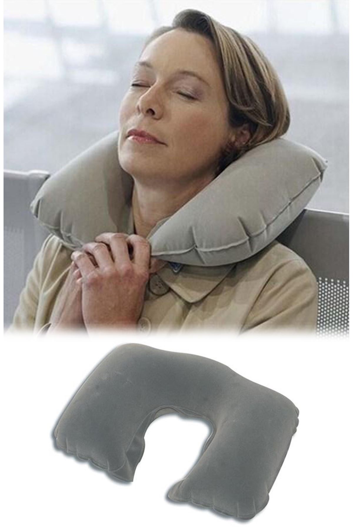 TBL Dekor® Seyahat Yolculuk Uyku Boyun Yastığı Ergonomik Ortopedik Yastık