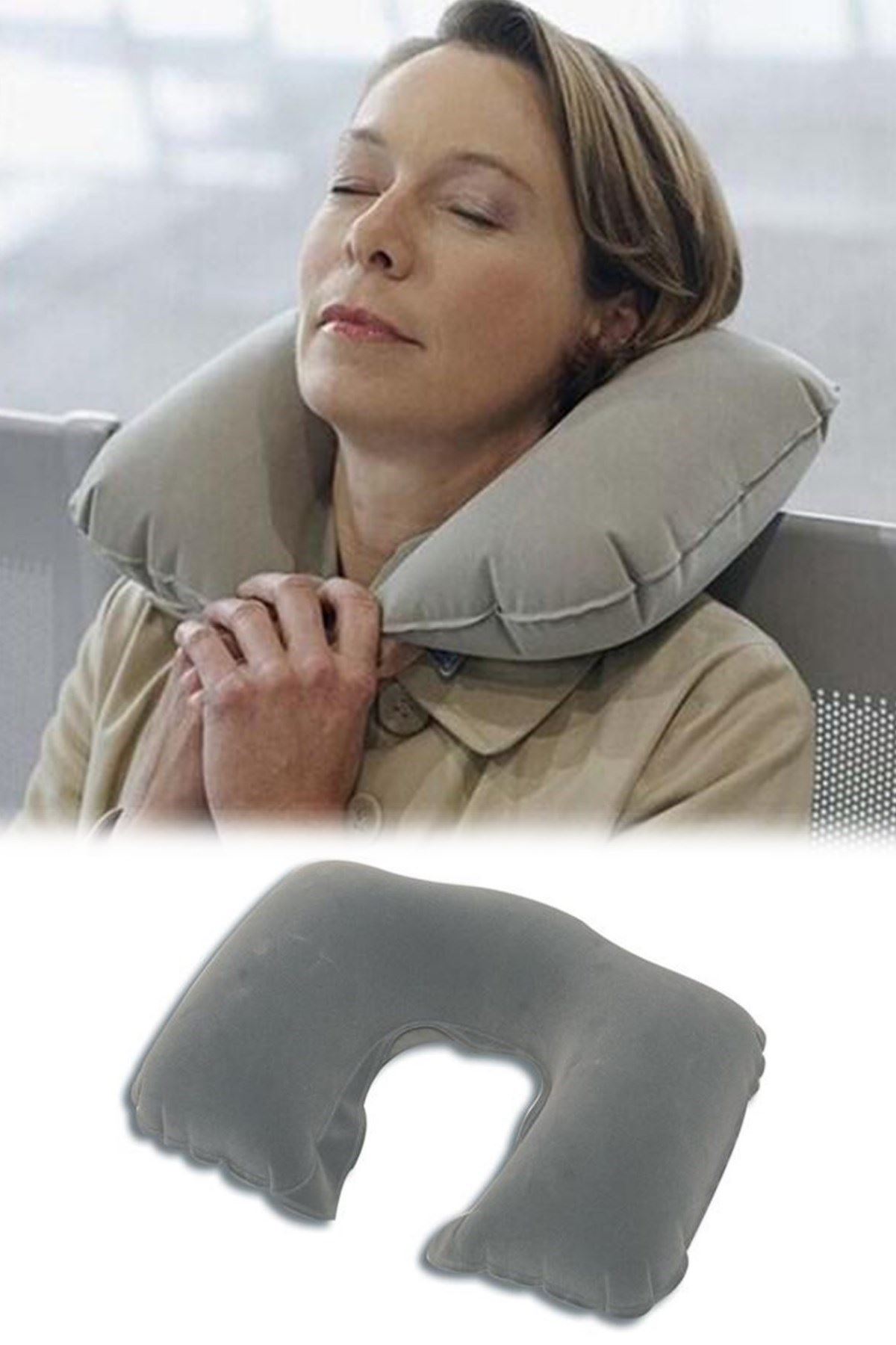 TBL Dekor® Seyahat Yolculuk Uyku Boyun Yastığı Ergonomik Ortopedik Yastık