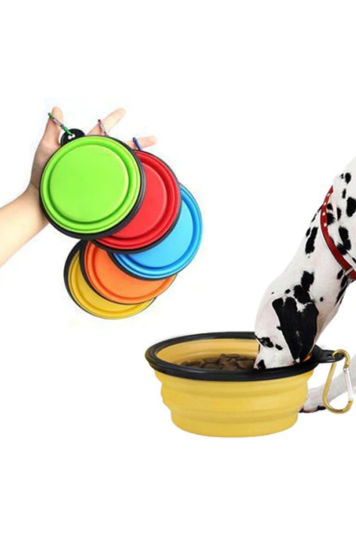 TBL Dekor® Katlanabilir Kedi Köpek Mama ve Su Kabı Köpek Oyuncağı