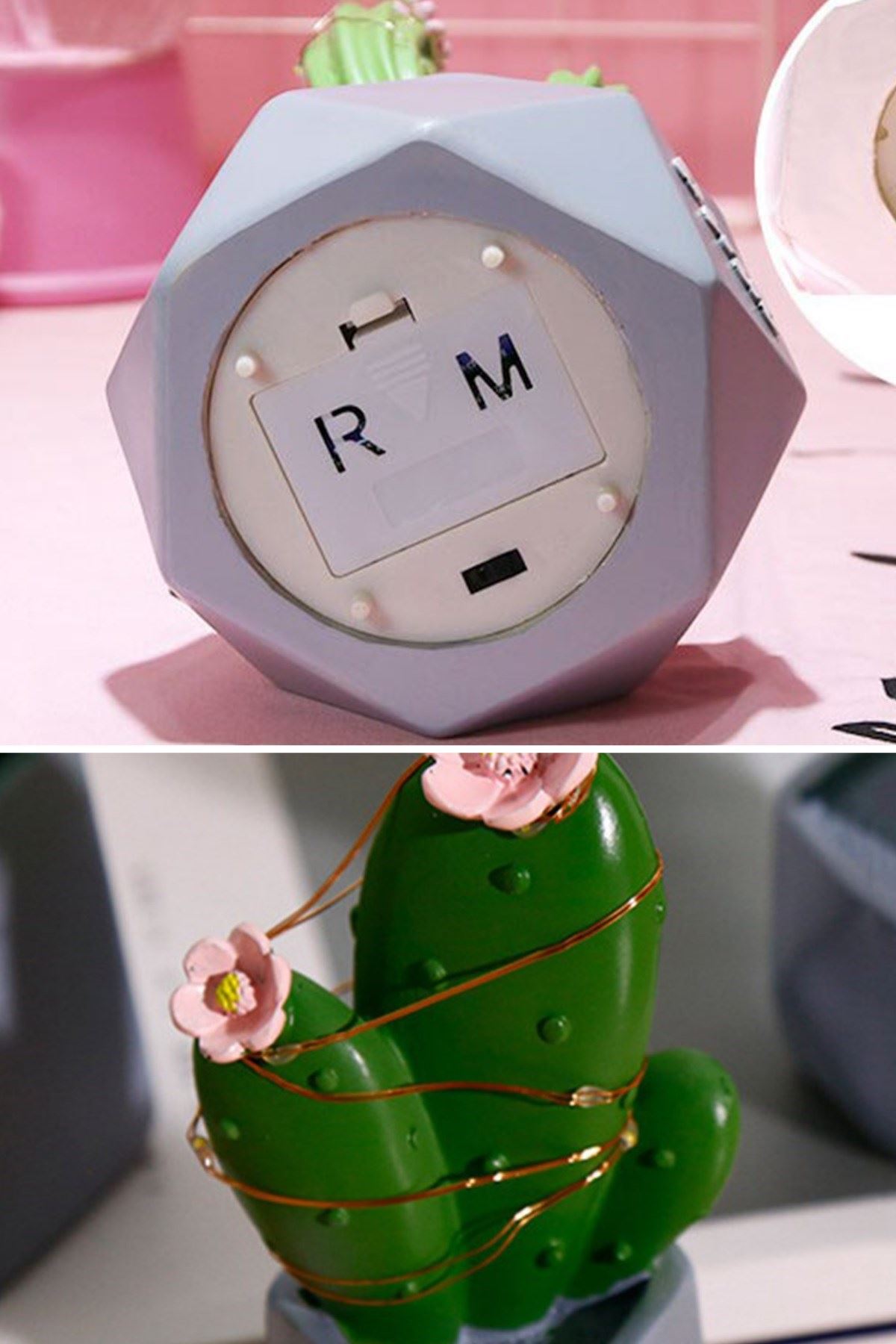 TBL Dekor® Led Işıklı Kaktüs Biblo Ev Dekorasyon ve Hediyelik Eşya Led Aydınlatma