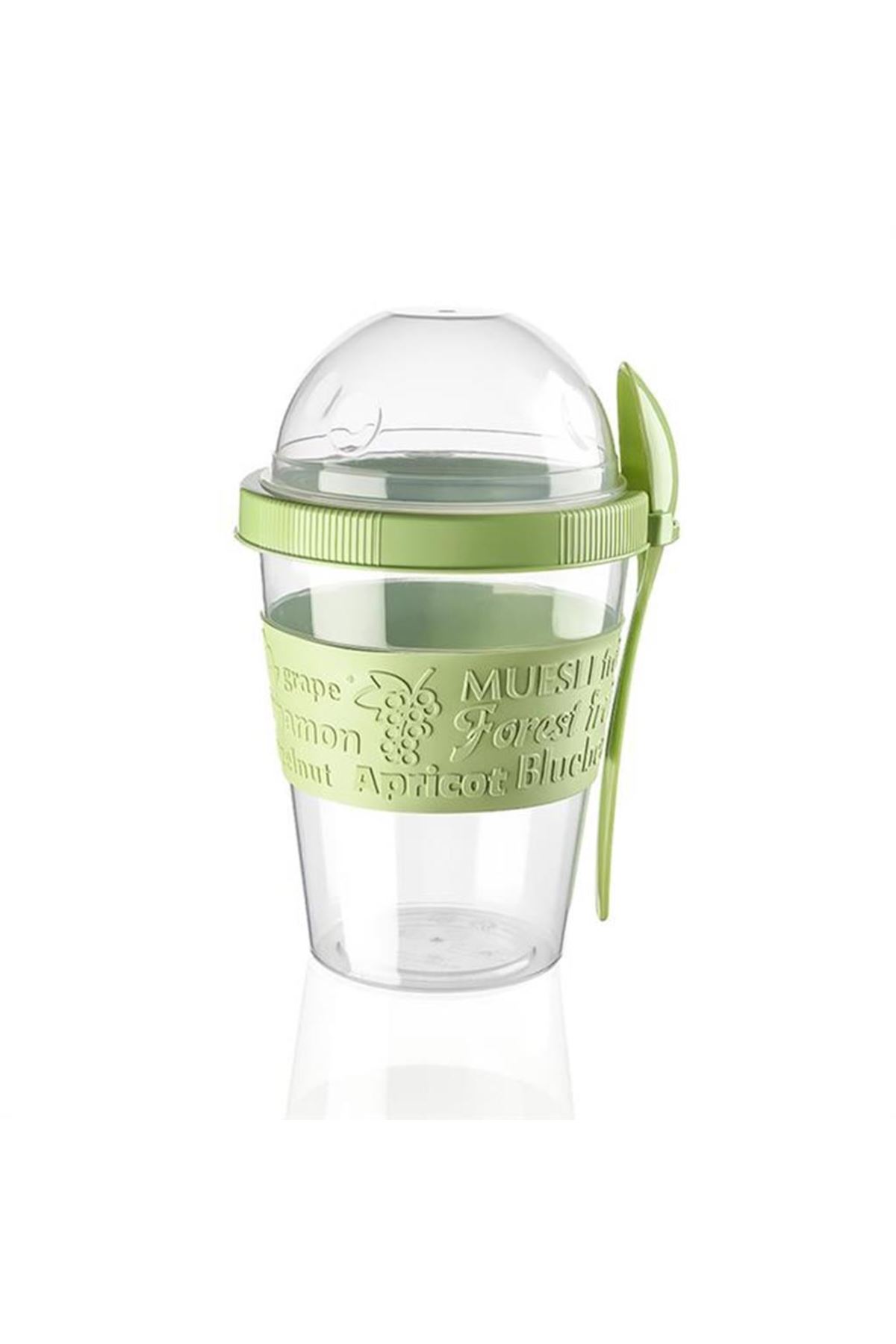 TBL Dekor® Taken Go Kapaklı Kaşıklı Pratik Taşınabilir Meyveli Yoğurt Kabı