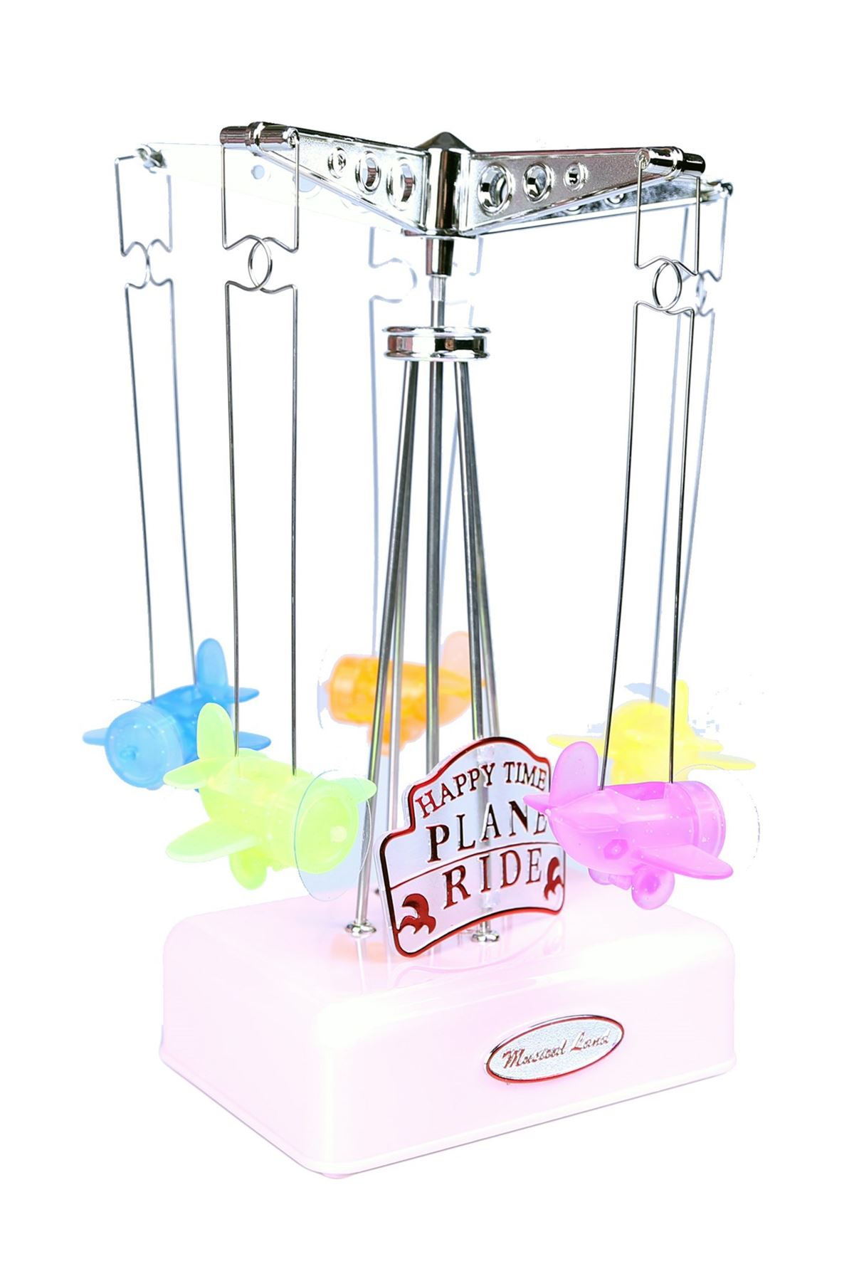 TBL Dekor® Hareketli Uçaklı Kurmalı Hediyelik Küçük Müzik Kutusu Aleti