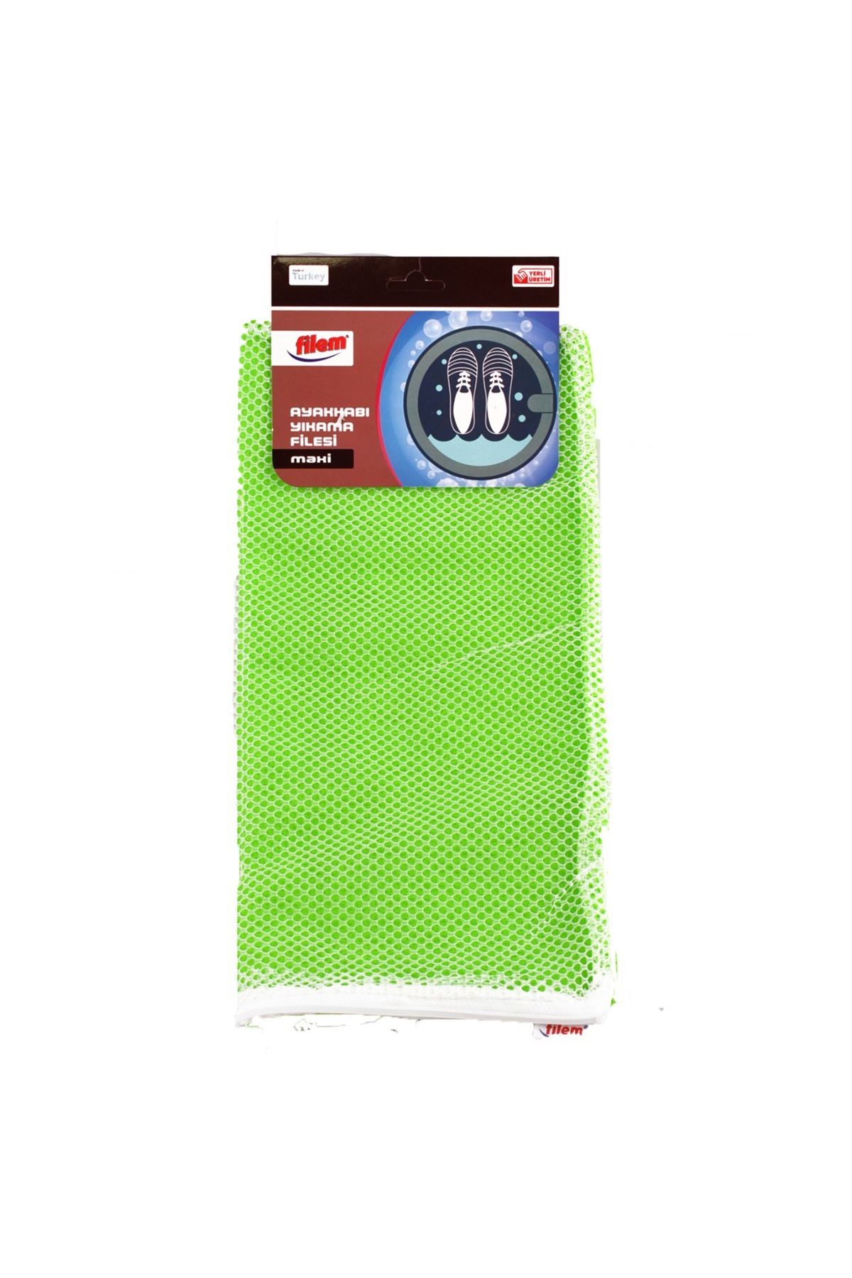 TBL Dekor® Çamaşır Makinesi İçinde Ayakkabı Terlik Yıkama Filesi  Fermuarlı