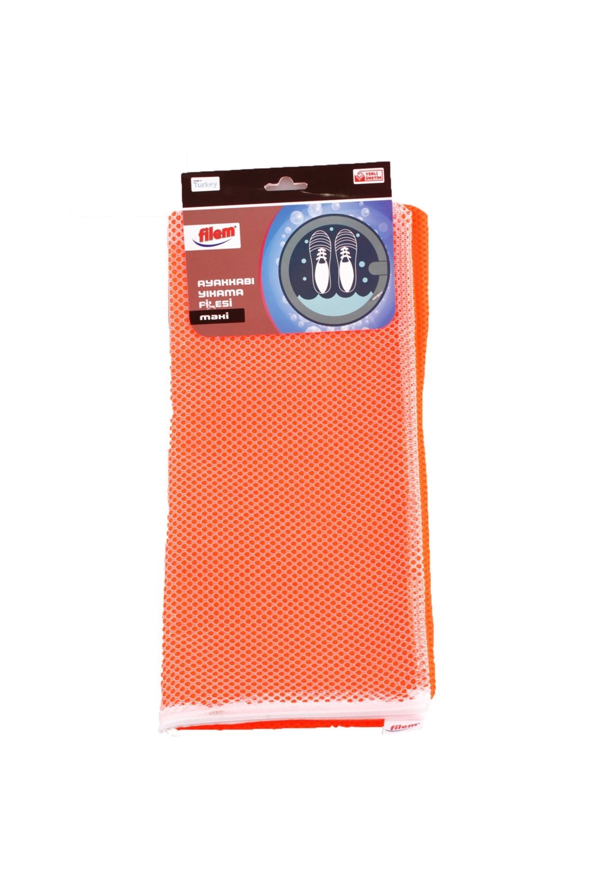 TBL Dekor® Çamaşır Makinesi İçinde Ayakkabı Terlik Yıkama Filesi  Fermuarlı