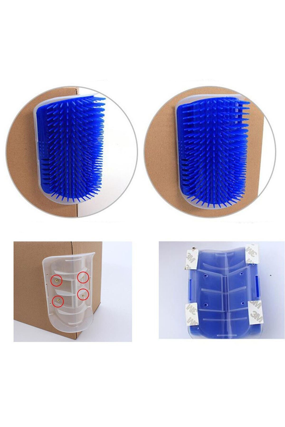 TBL Dekor®  Pratik Kedi Tüyü Kaşıma Ve Tarama Aparatı Duvara Monte Kaşıma Aleti