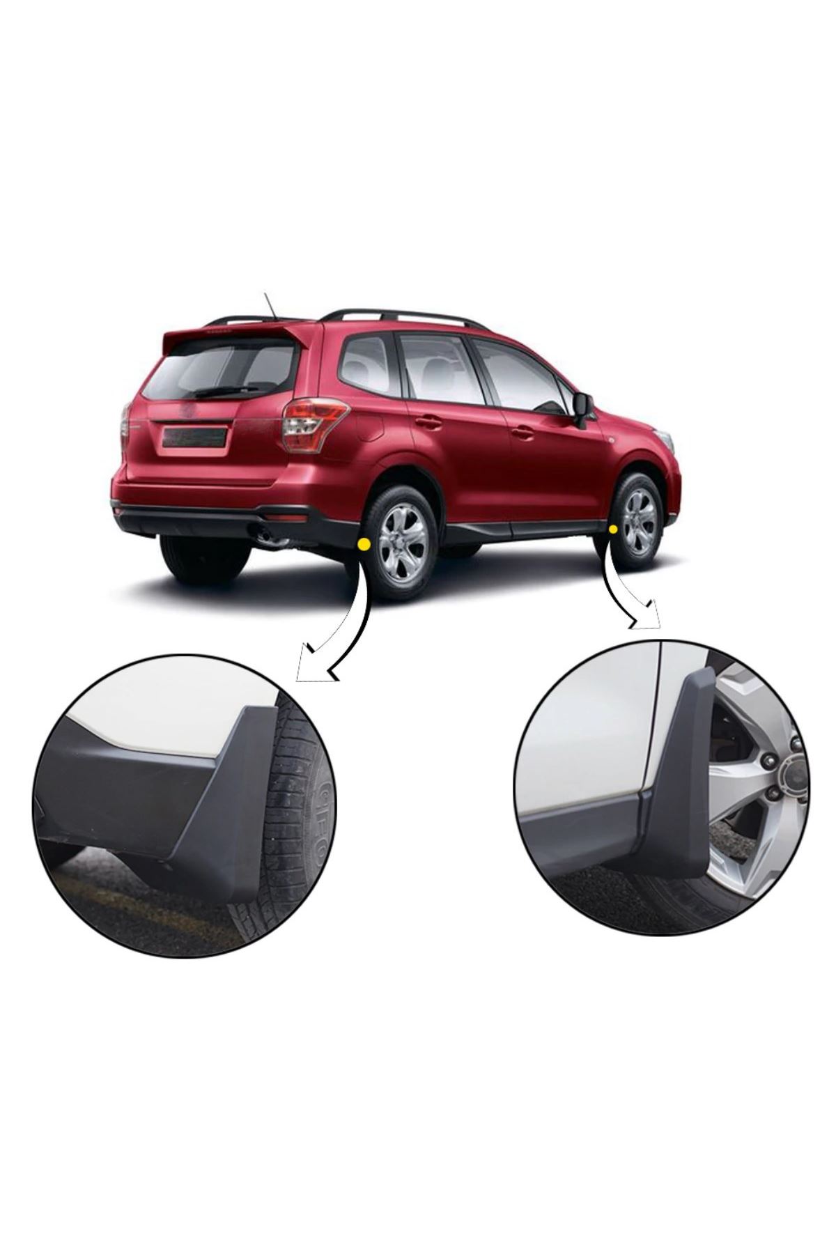 TBL Dekor® 2 Adet Ön veya Arkaya Uygun Çamur Önleyici Paçalık 32 x19 cm