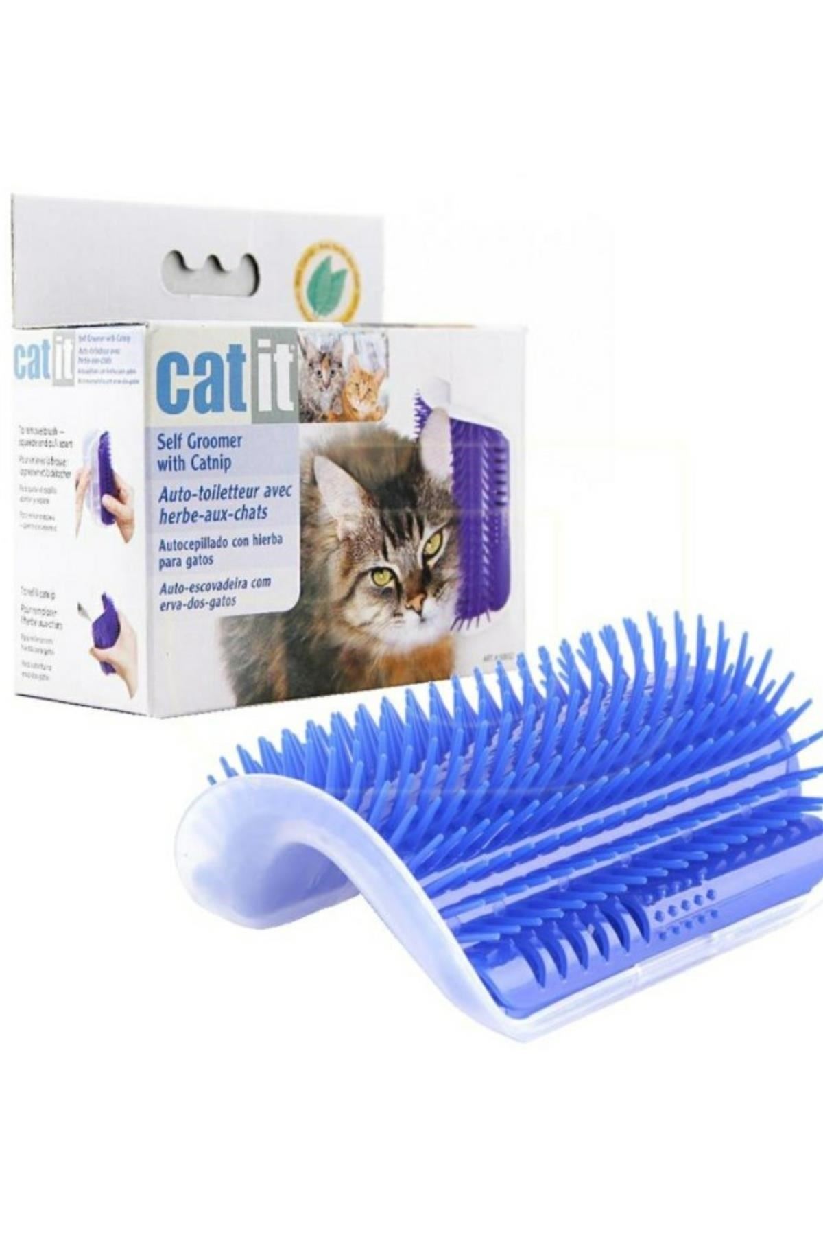 TBL Dekor®  Pratik Kedi Tüyü Kaşıma Ve Tarama Aparatı Duvara Monte Kaşıma Aleti