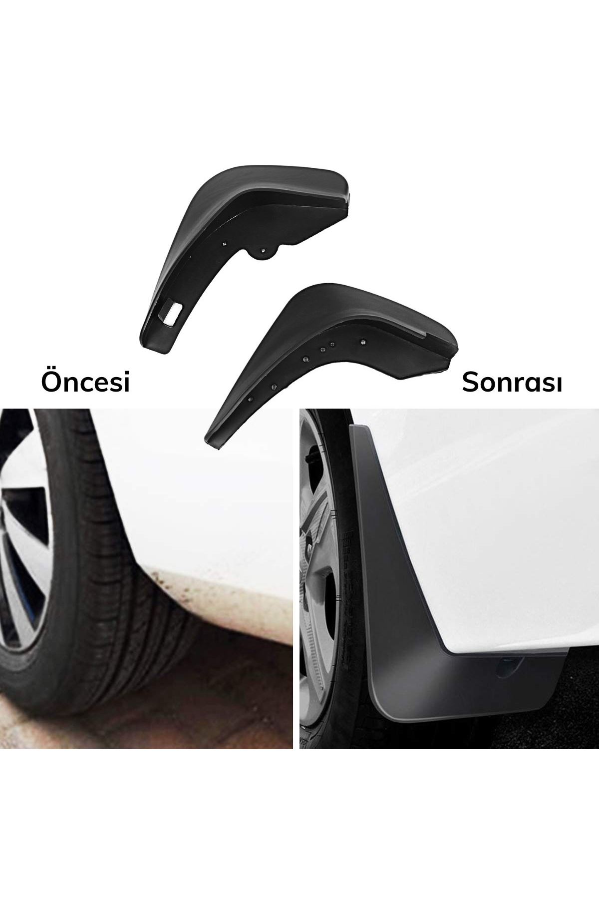 TBL Dekor® 2 Adet Ön veya Arkaya Uygun Çamur Önleyici Paçalık 32 x19 cm