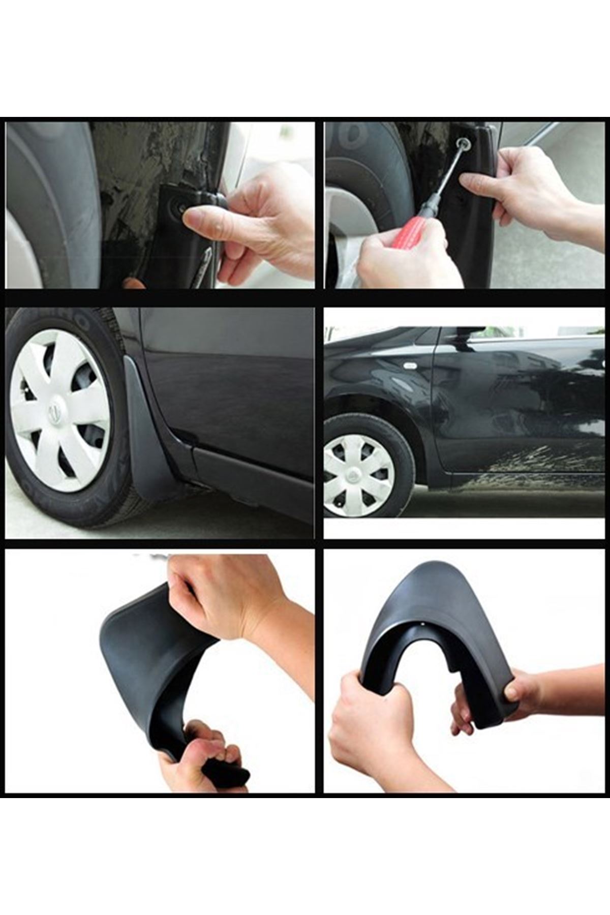 TBL Dekor® 2 Adet Ön veya Arkaya Uygun Çamur Önleyici Paçalık 32 x19 cm