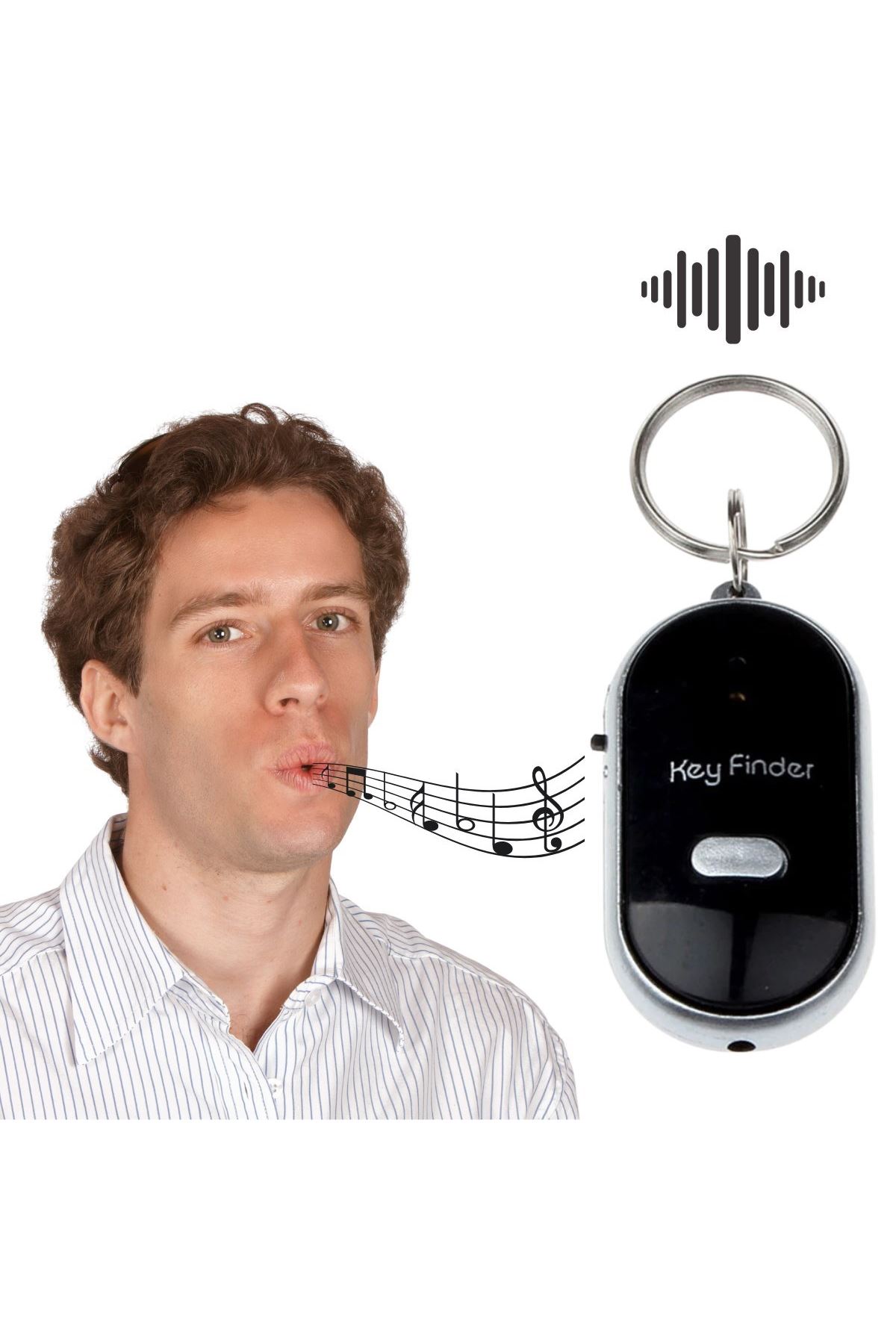 TBL Dekor® Anahtar Bulucu Anahtarlık Sese Duyarlı Işıklı Anahtarlık Aparat