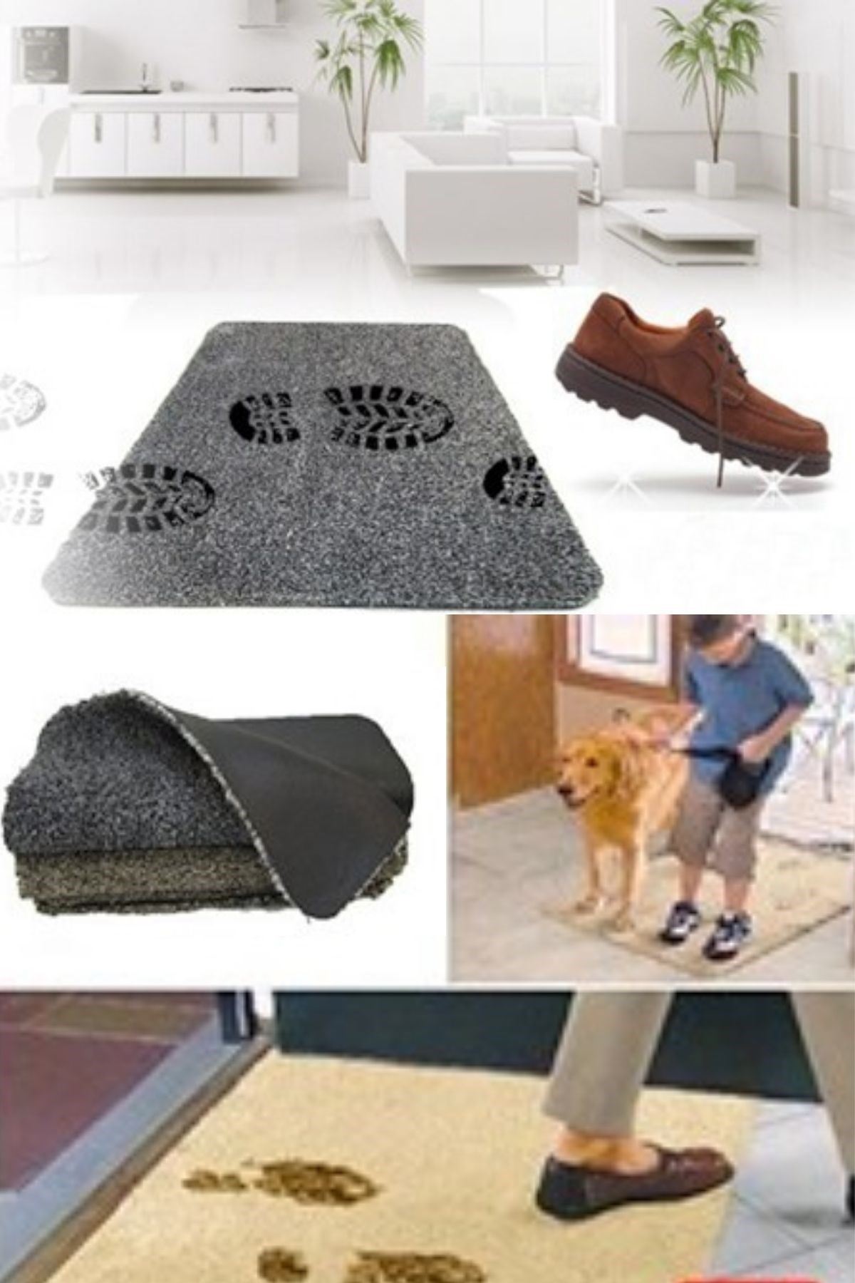 TBL Dekor® Çamaşır Makinesinde Yıkanabilir Kir Toz Emici Mikrofiberli Paspas