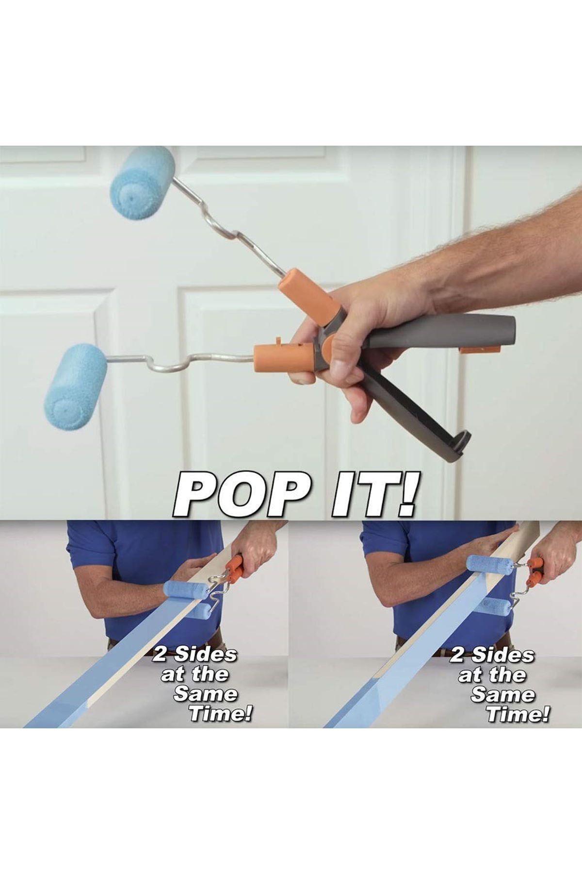 TBL Dekor® Nano Süngerli Damlatmaz Mobilya ve Duvar Boyama Rulosu Hem Köşe Hem Düz Zemin