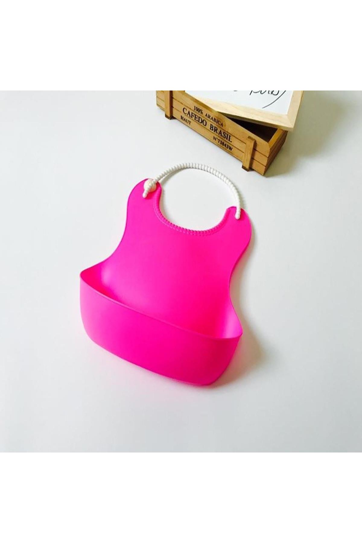 TBL Dekor® Çocuk Bebek Mama Önlüğü Dökülme Engelleyici Bükülebilir Pembe