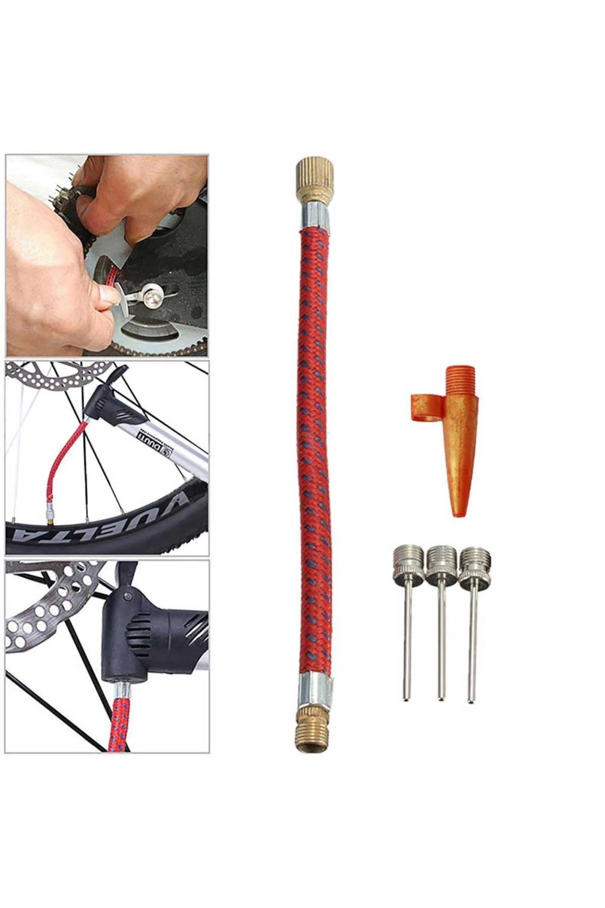 TBL Dekor® Pompa İğne Başlık Seti Top Bisiklet Lastiği Şişirme İğneleri