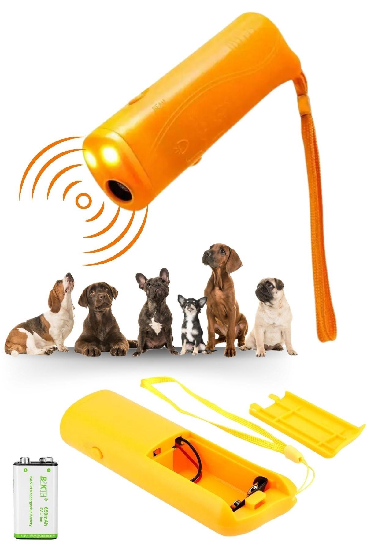 TBL Dekor® Ultrasonik Köpeksavar Köpek Kovucu Köpek Kornası Eğitim Cihazı