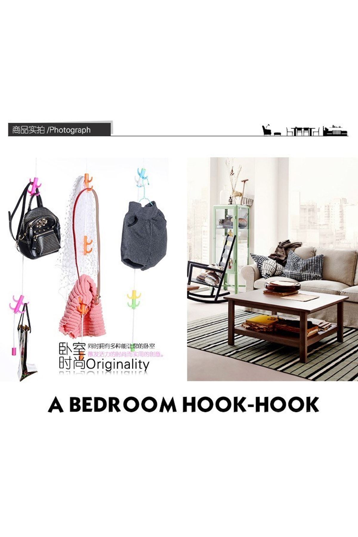 TBL Dekor® Dolap İçi Düzenleyici Askı Elbise Giysi Organizer Sihirli Askılık