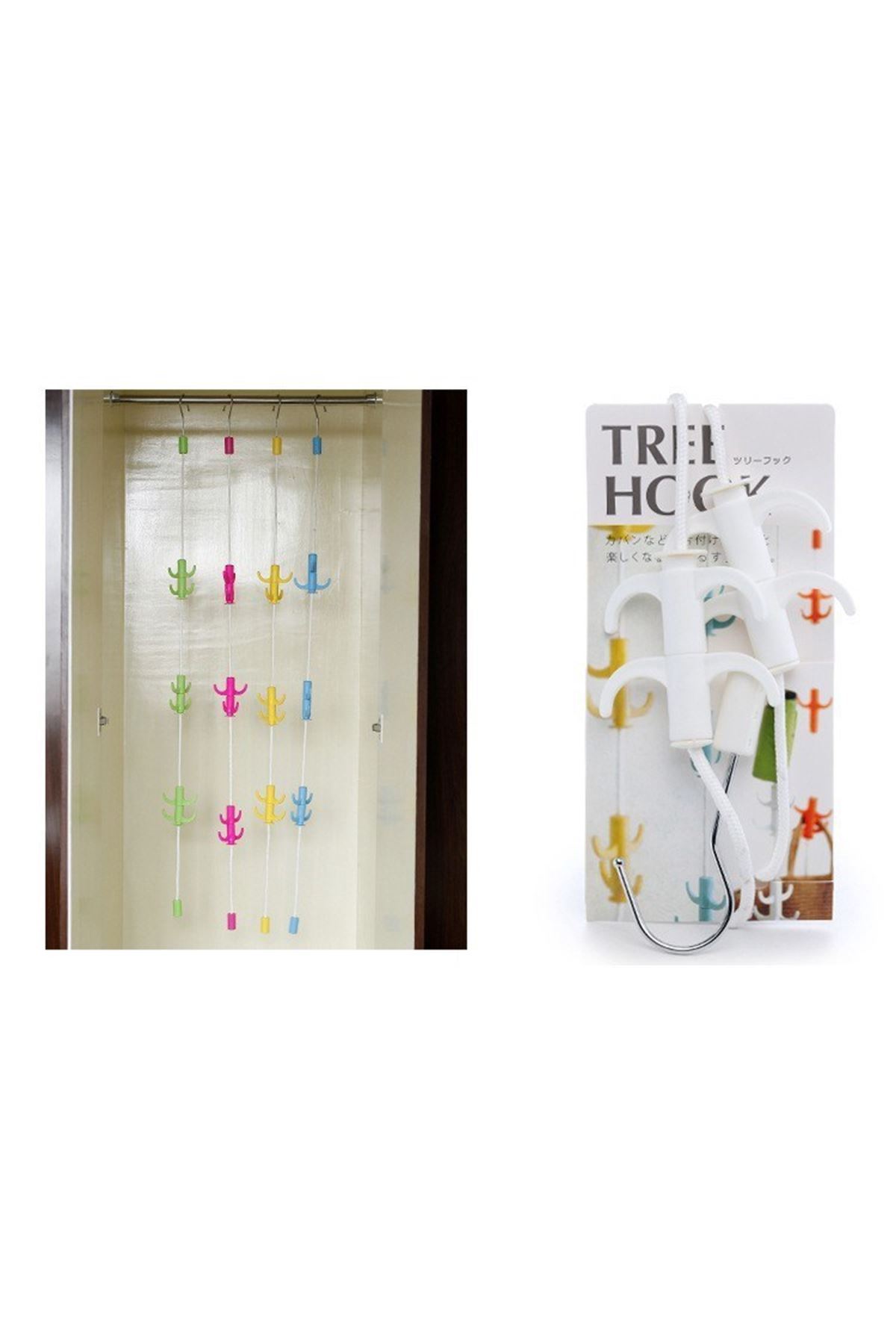 TBL Dekor® Dolap İçi Düzenleyici Askı Elbise Giysi Organizer Sihirli Askılık