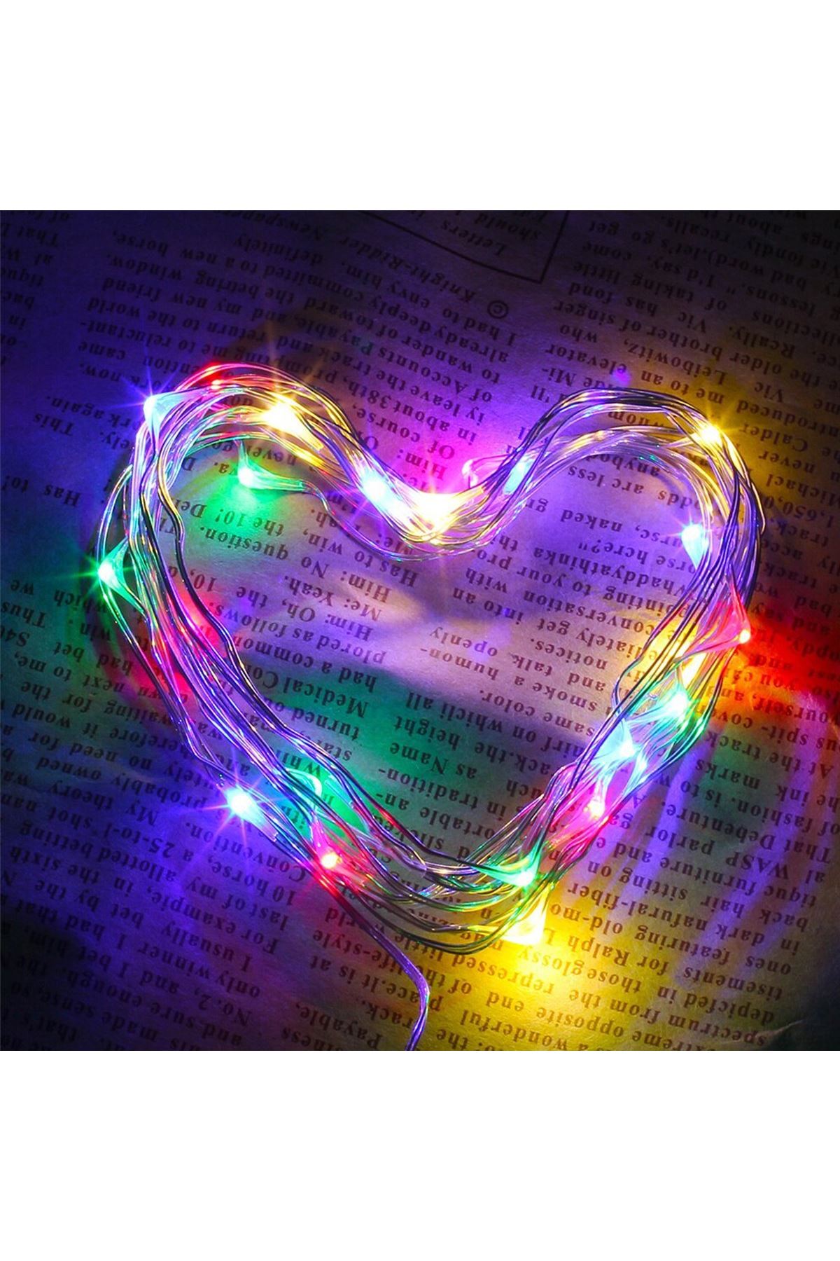 TBL Dekor® Pilli Dekoratif Peri Led Işık 3 Metre (RGB) Gaming Aydınlatma